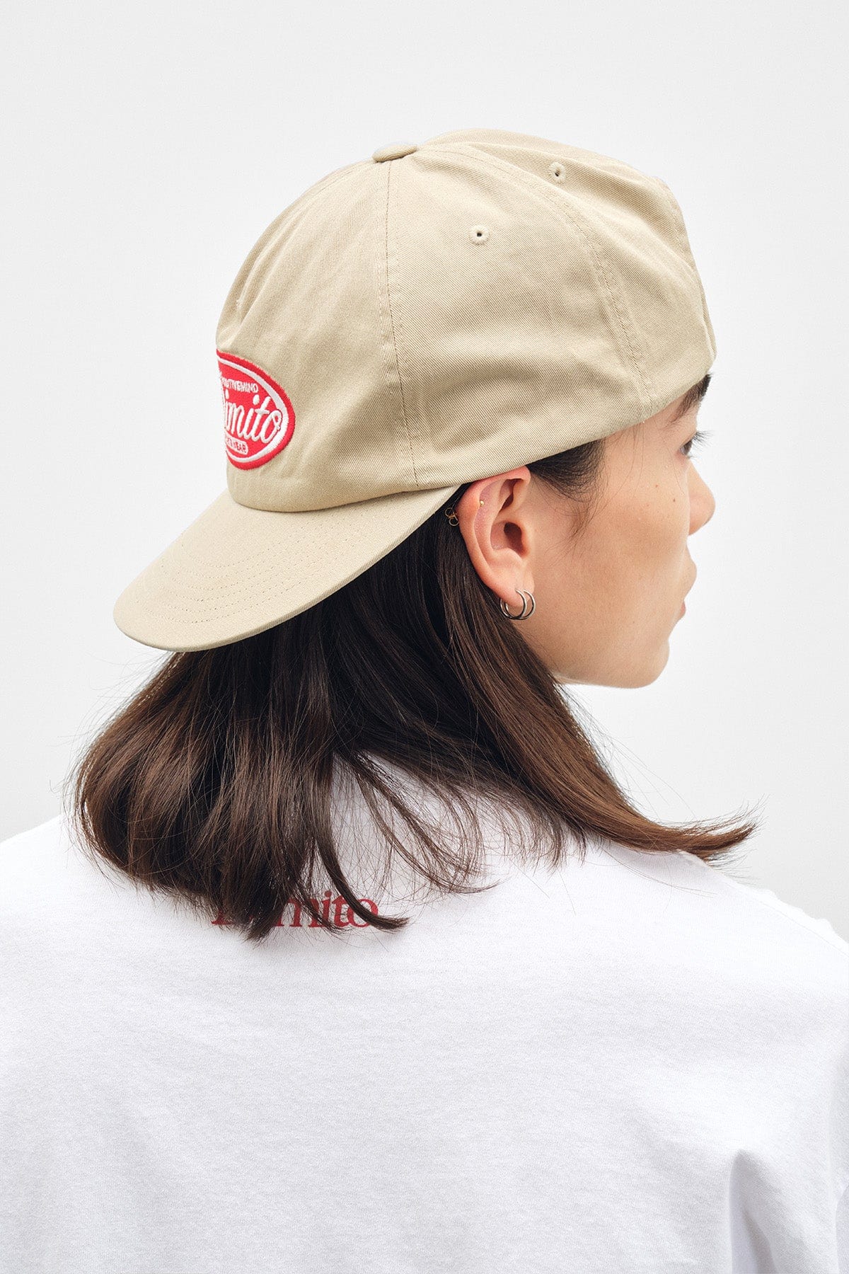 CIRCLE DPM COTTON TRUCKER CAP BEIGE