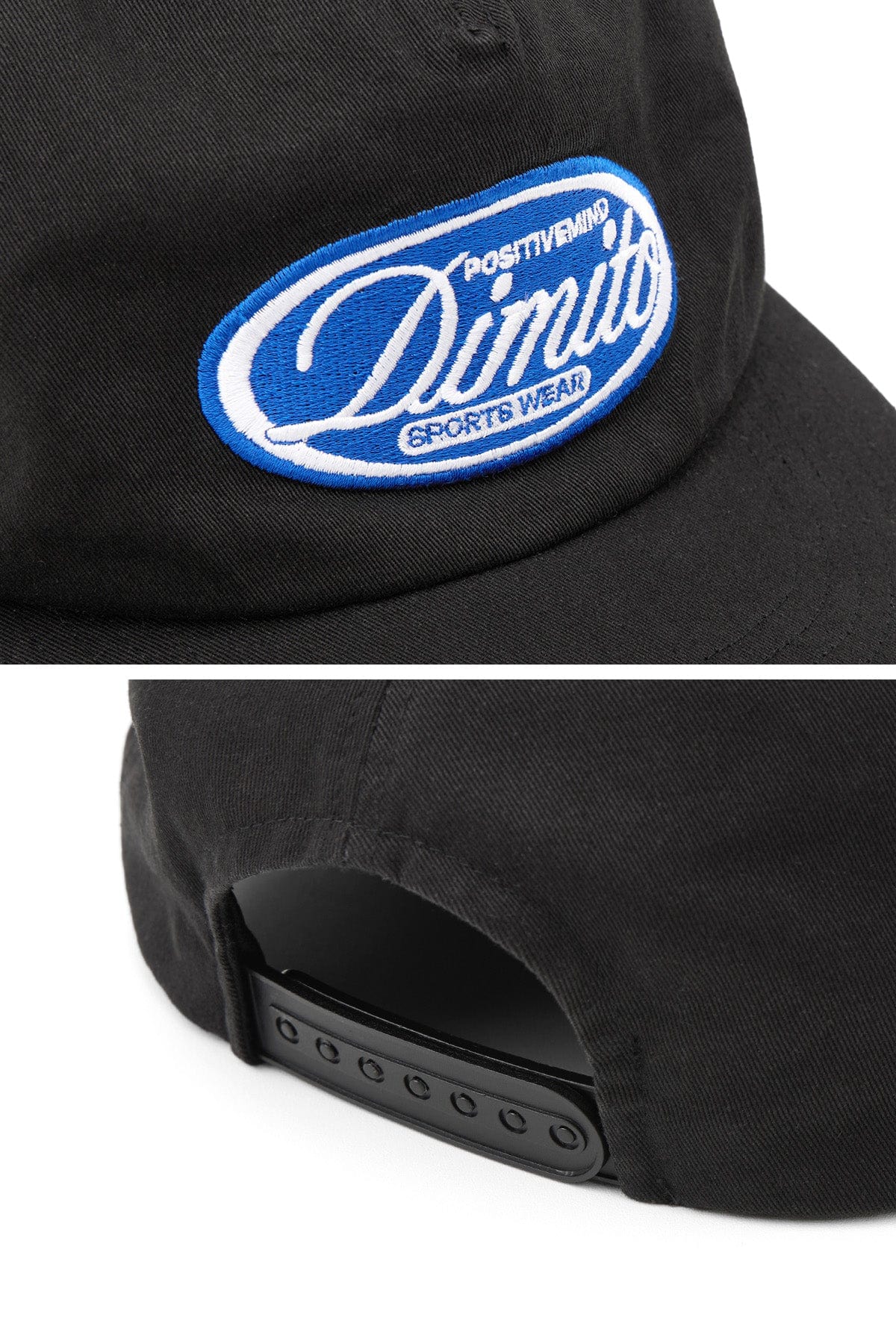 VERT ONE-SIZE CIRCLE DPM COTTON TRUCKER CAP BLACK