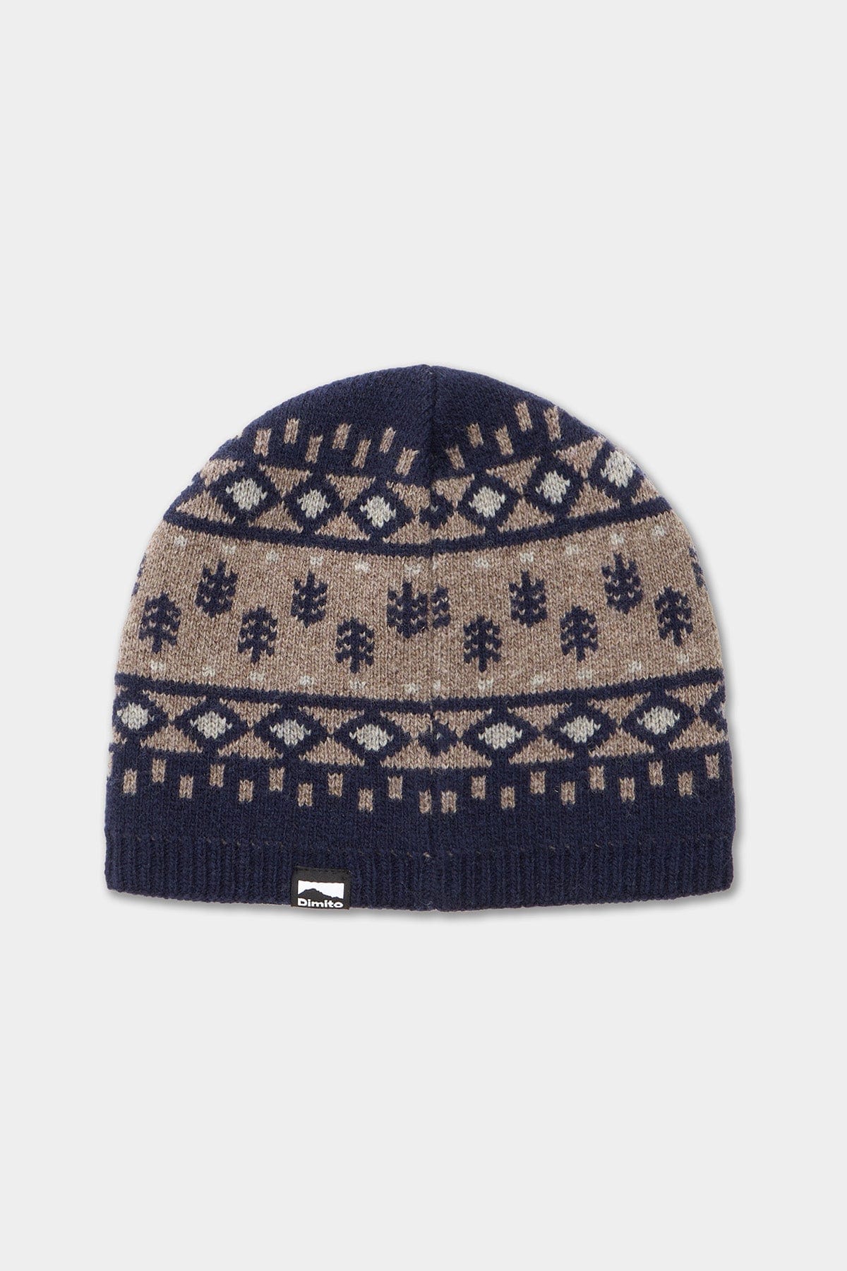 VERT ONE-SIZE CROCHET KNIT BEANIE NAVY