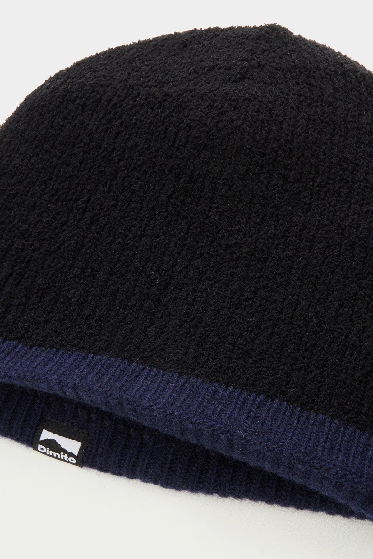 VERT ONE-SIZE CROCHET KNIT BEANIE NAVY