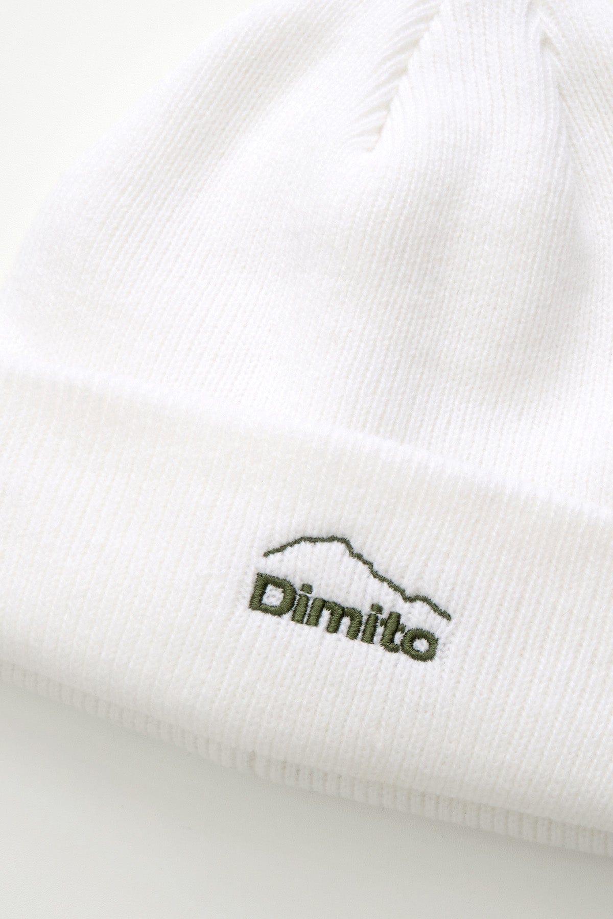 VERT ONE-SIZE DMT LOGO BEANIE WHITE