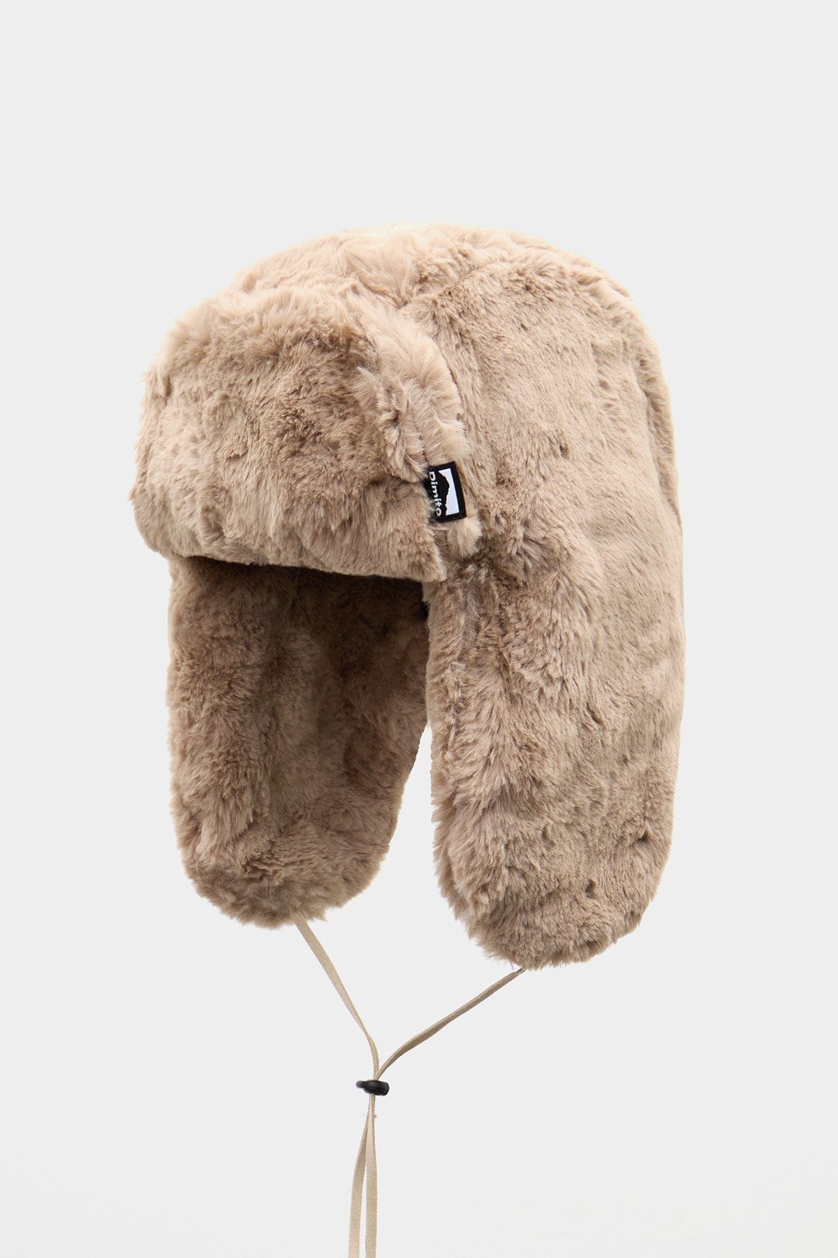 VERT ONE-SIZE ECO FUR EAR FLAP HAT BEIGE