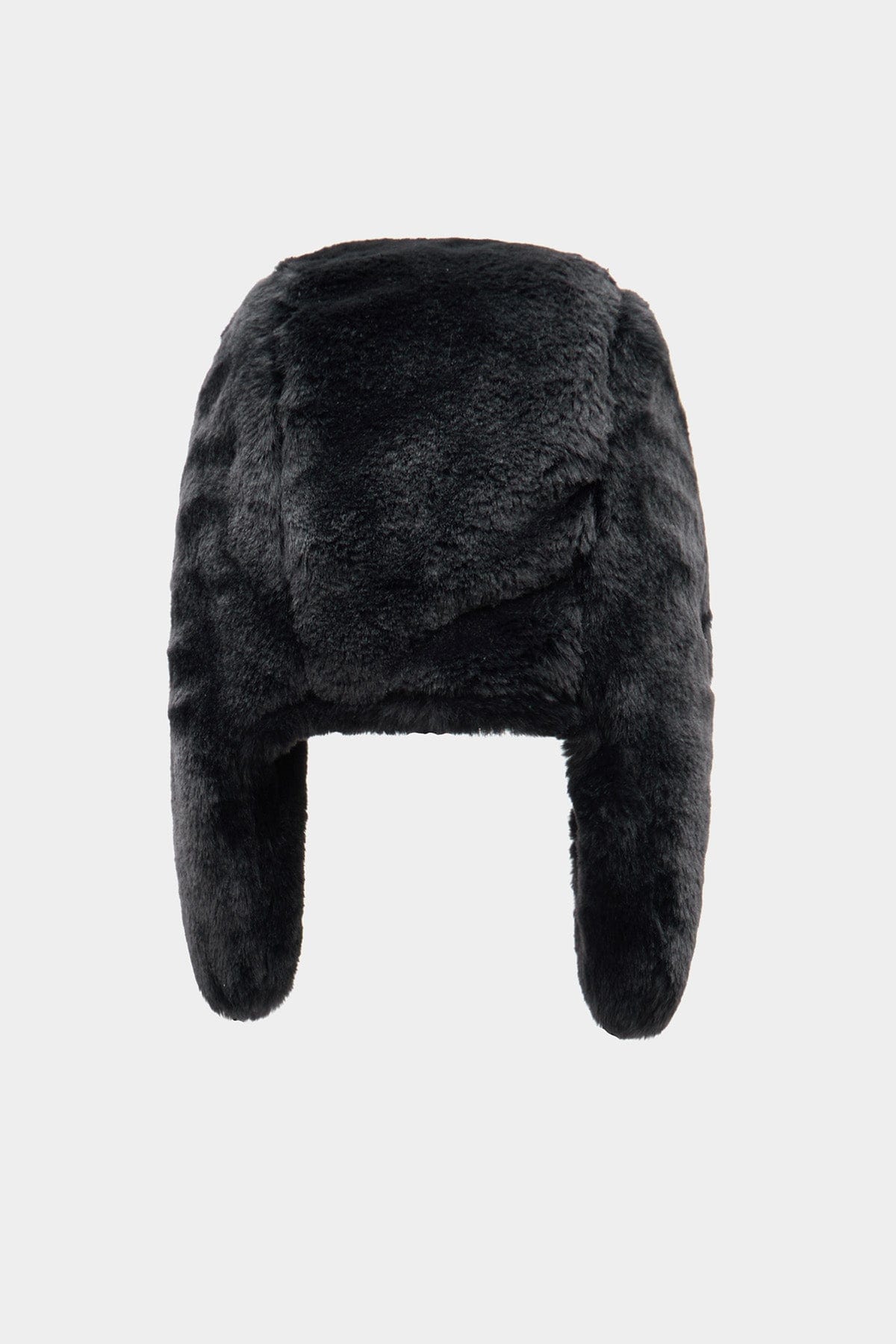 VERT ONE-SIZE ECO FUR EAR FLAP HAT BLACK