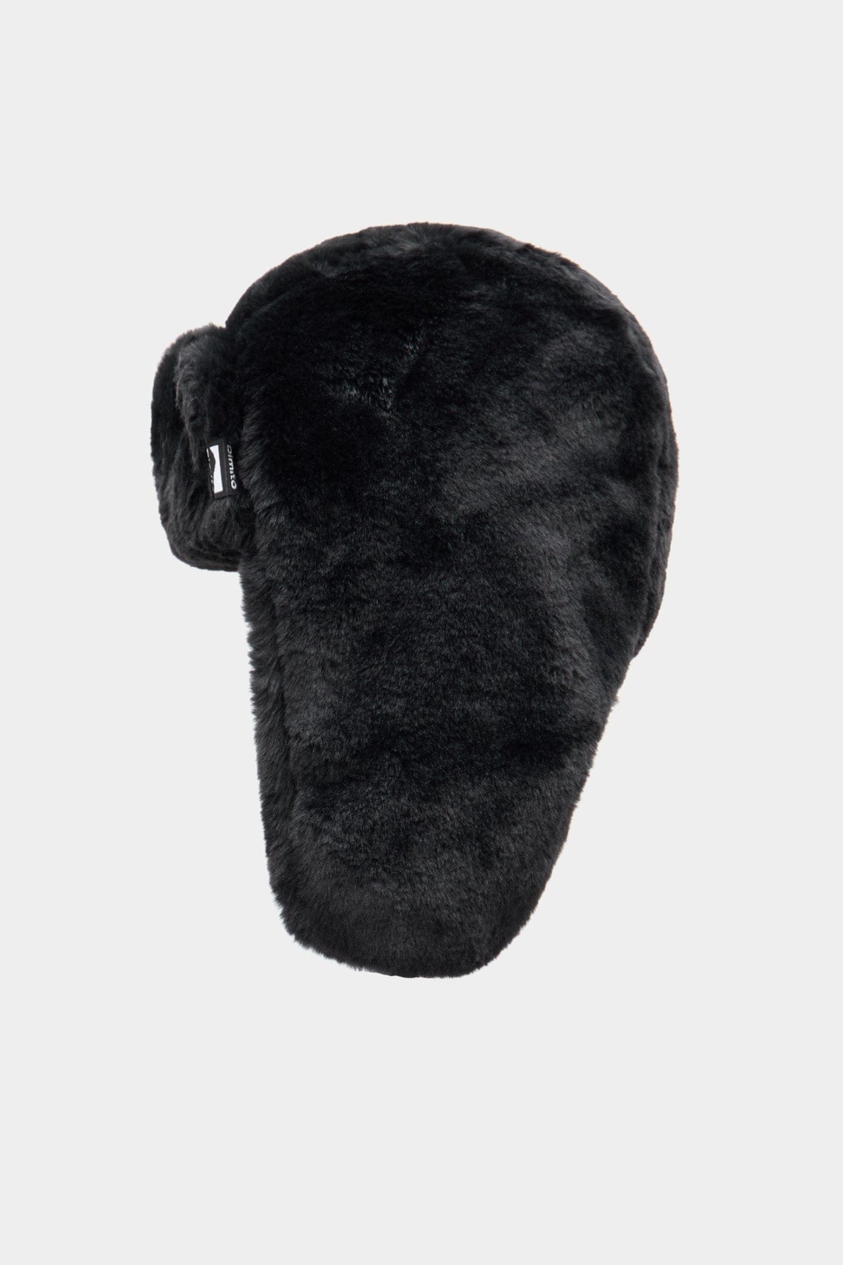 VERT ONE-SIZE ECO FUR EAR FLAP HAT BLACK