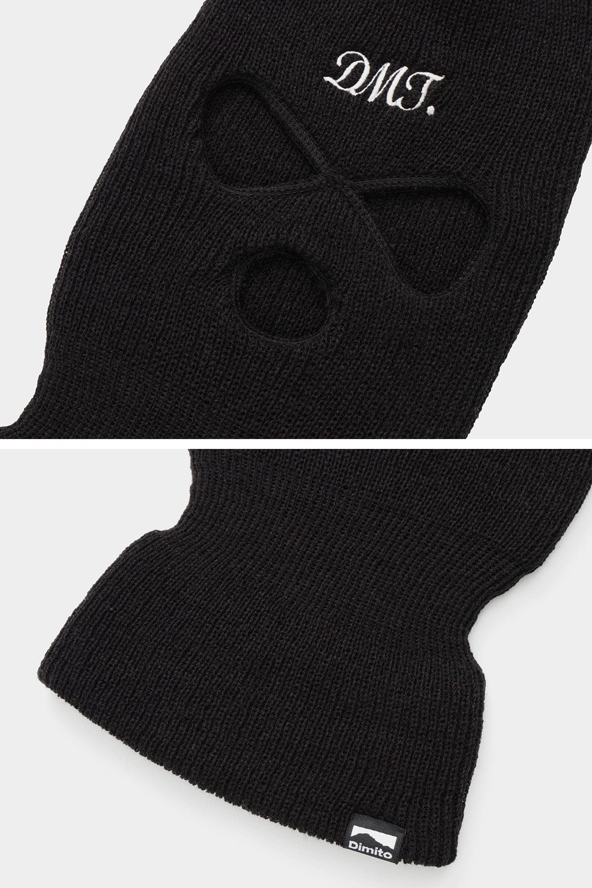 VERT ONE-SIZE FACE KNIT MASK BLACK