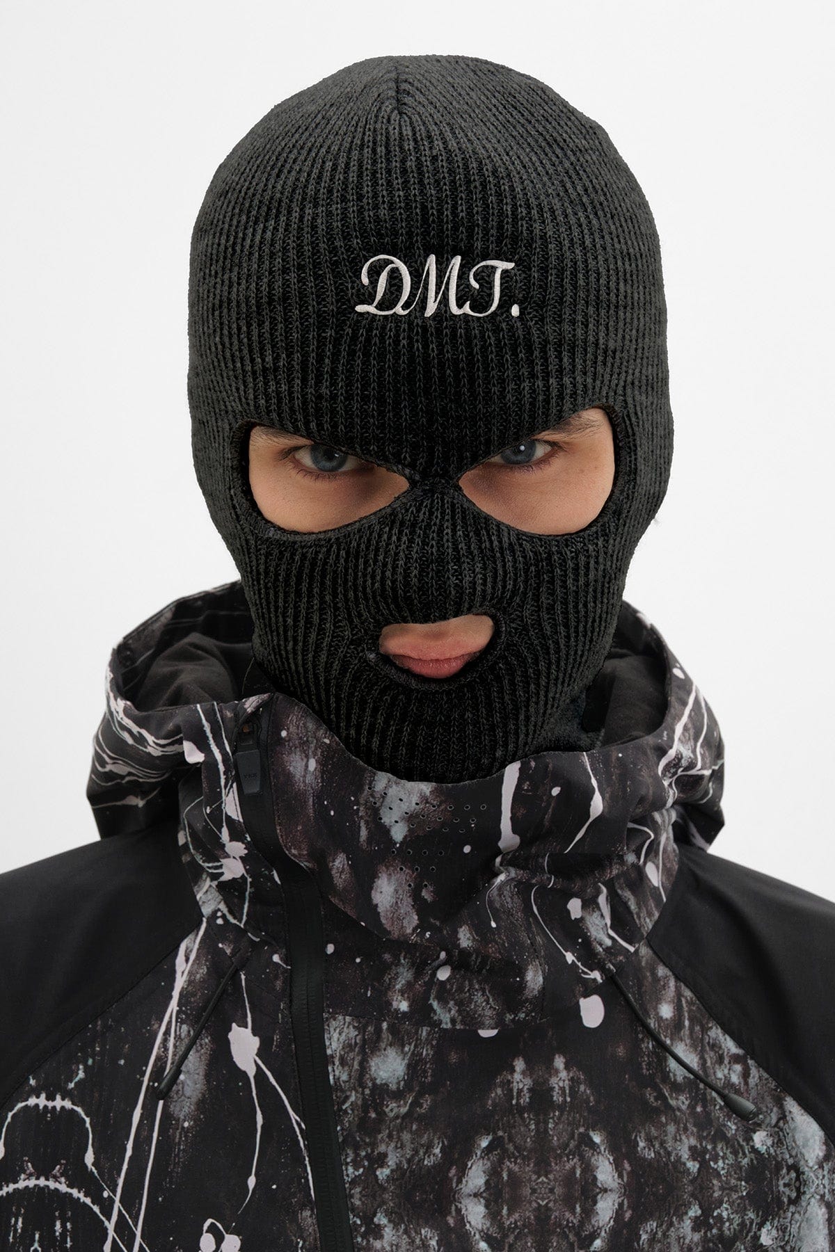 VERT ONE-SIZE FACE KNIT MASK BLACK