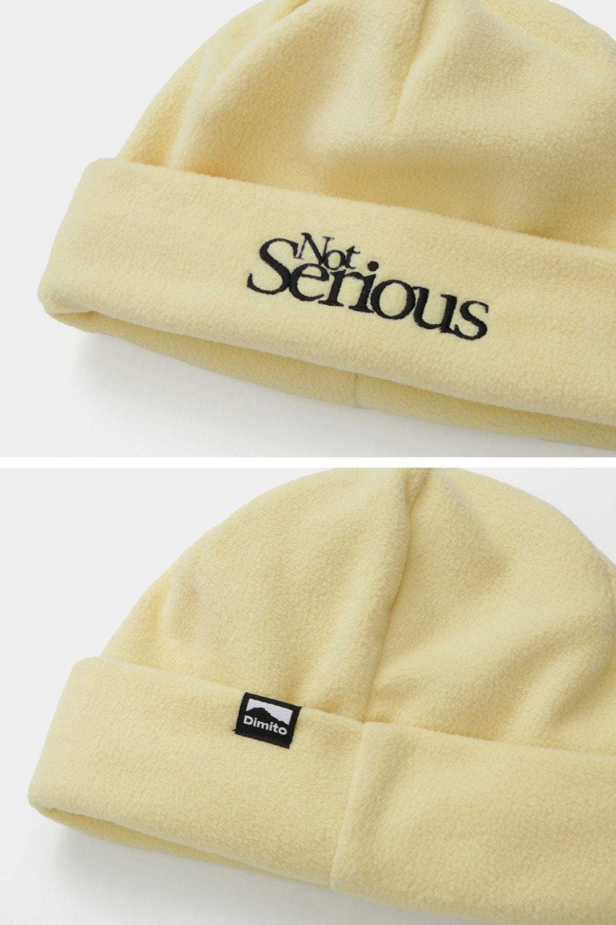 VERT ONE-SIZE FLEECE BEANIE CREAM YELLOW