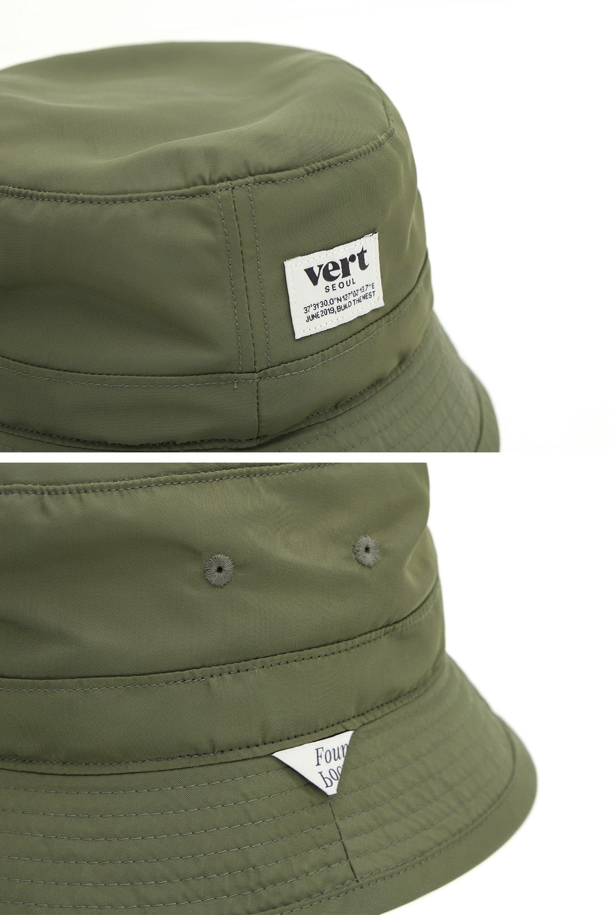 VERT ONE-SIZE FOUND BUCKET HAT KHAKI