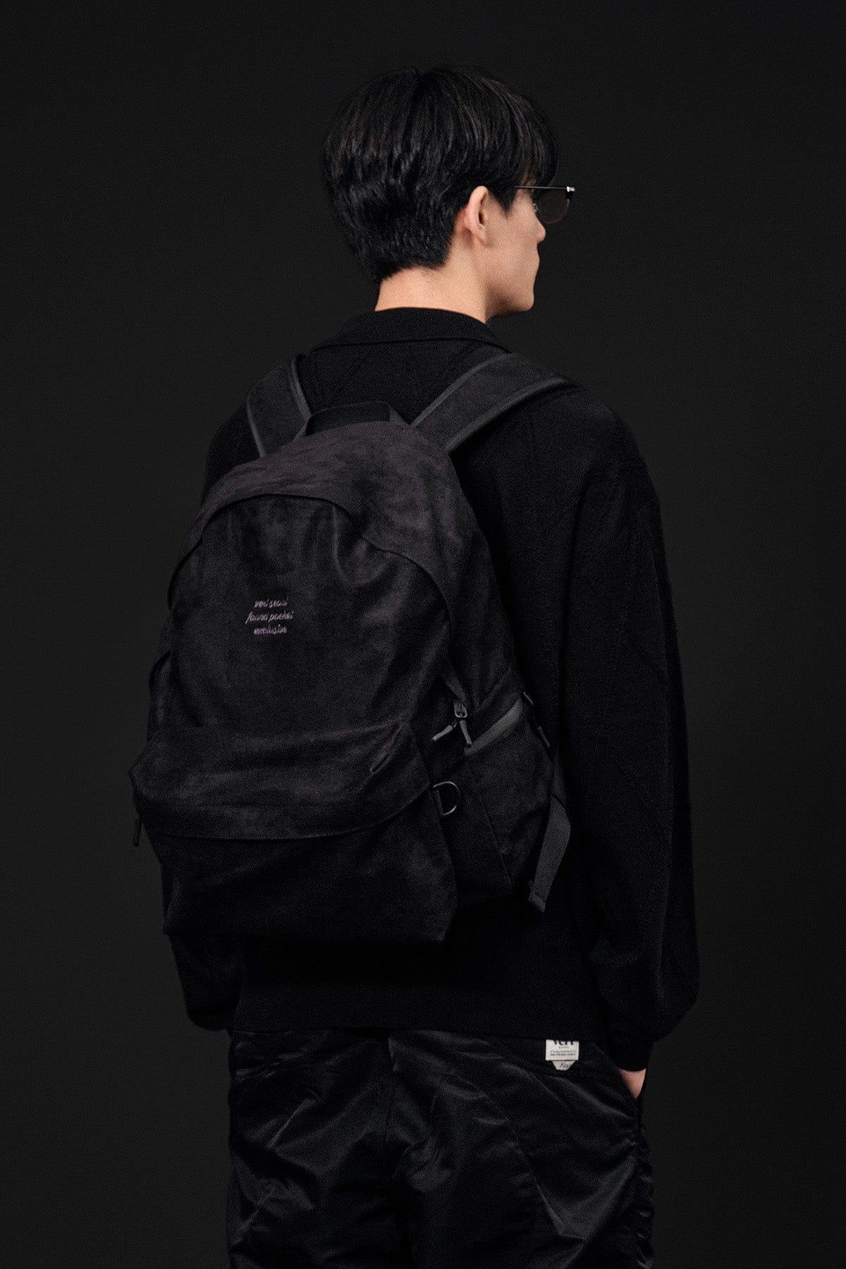 VERT ONE-SIZE FOUND STONE BACKPACK BLACK