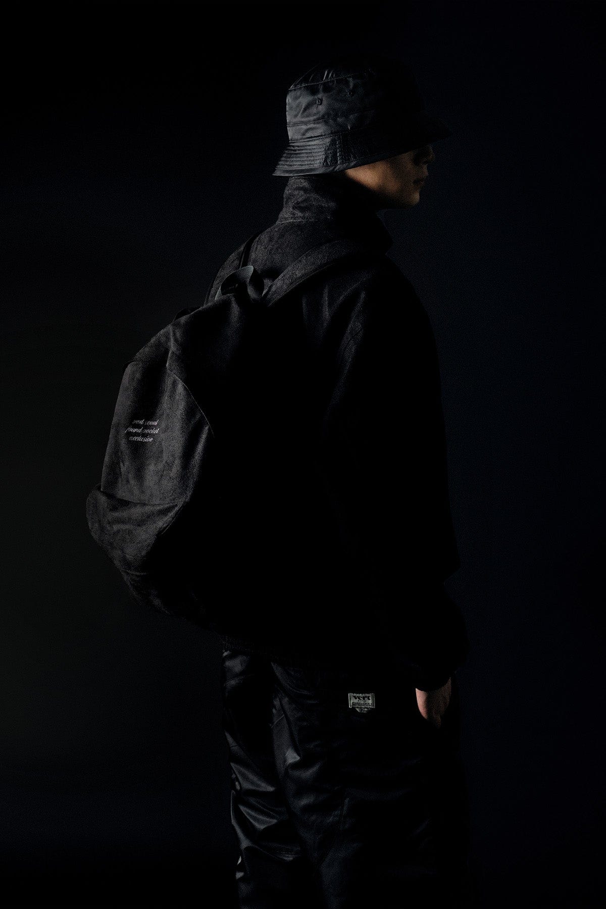 VERT ONE-SIZE FOUND STONE BACKPACK BLACK