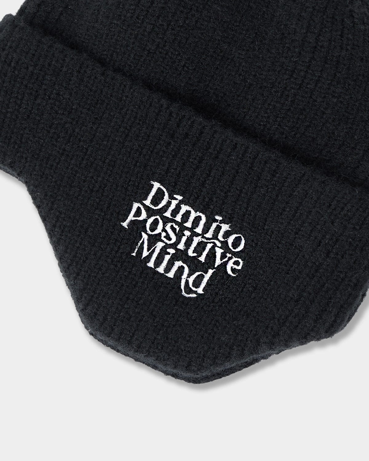 VERT ONE-SIZE KNIT EAR BEANIE BLACK