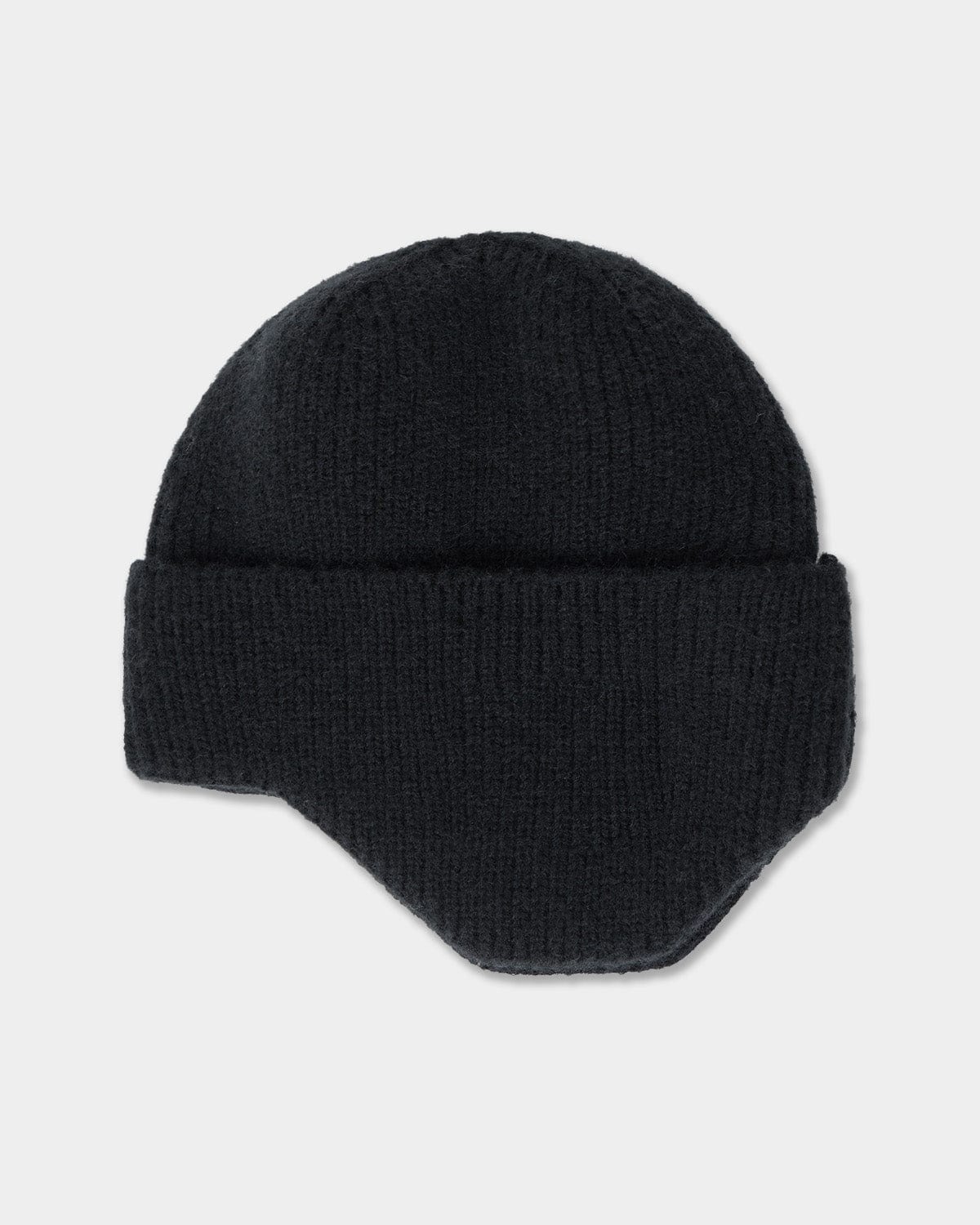 VERT ONE-SIZE KNIT EAR BEANIE BLACK