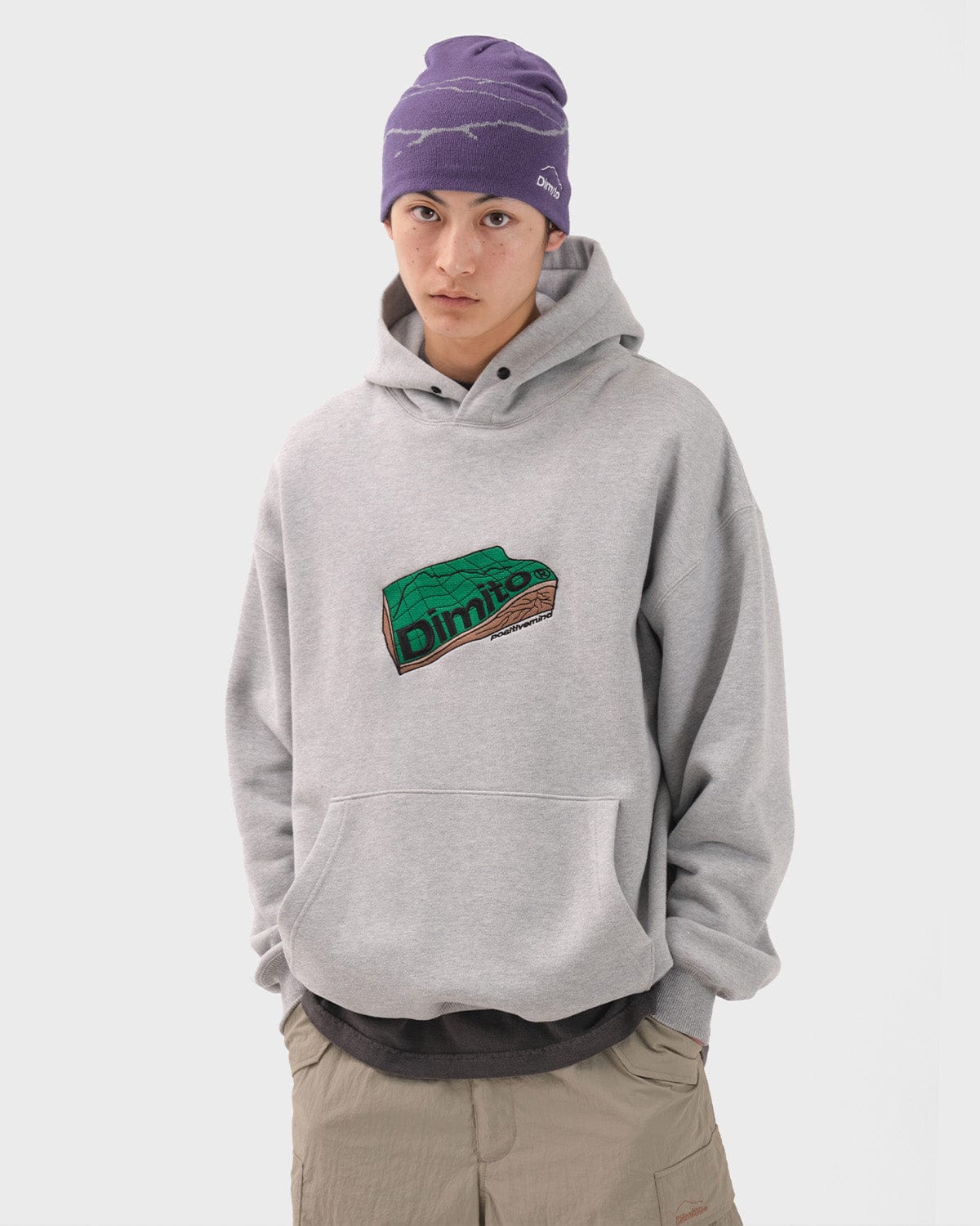 VERT ONE-SIZE MT LINE BEANIE PURPLE ASH