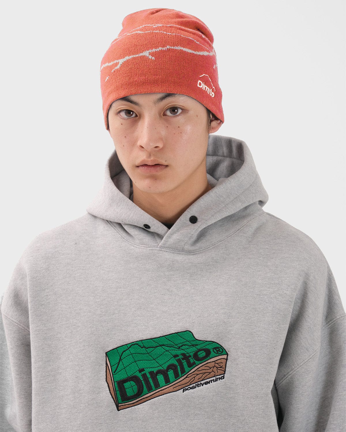 VERT ONE-SIZE MT LINE BEANIE SALMON