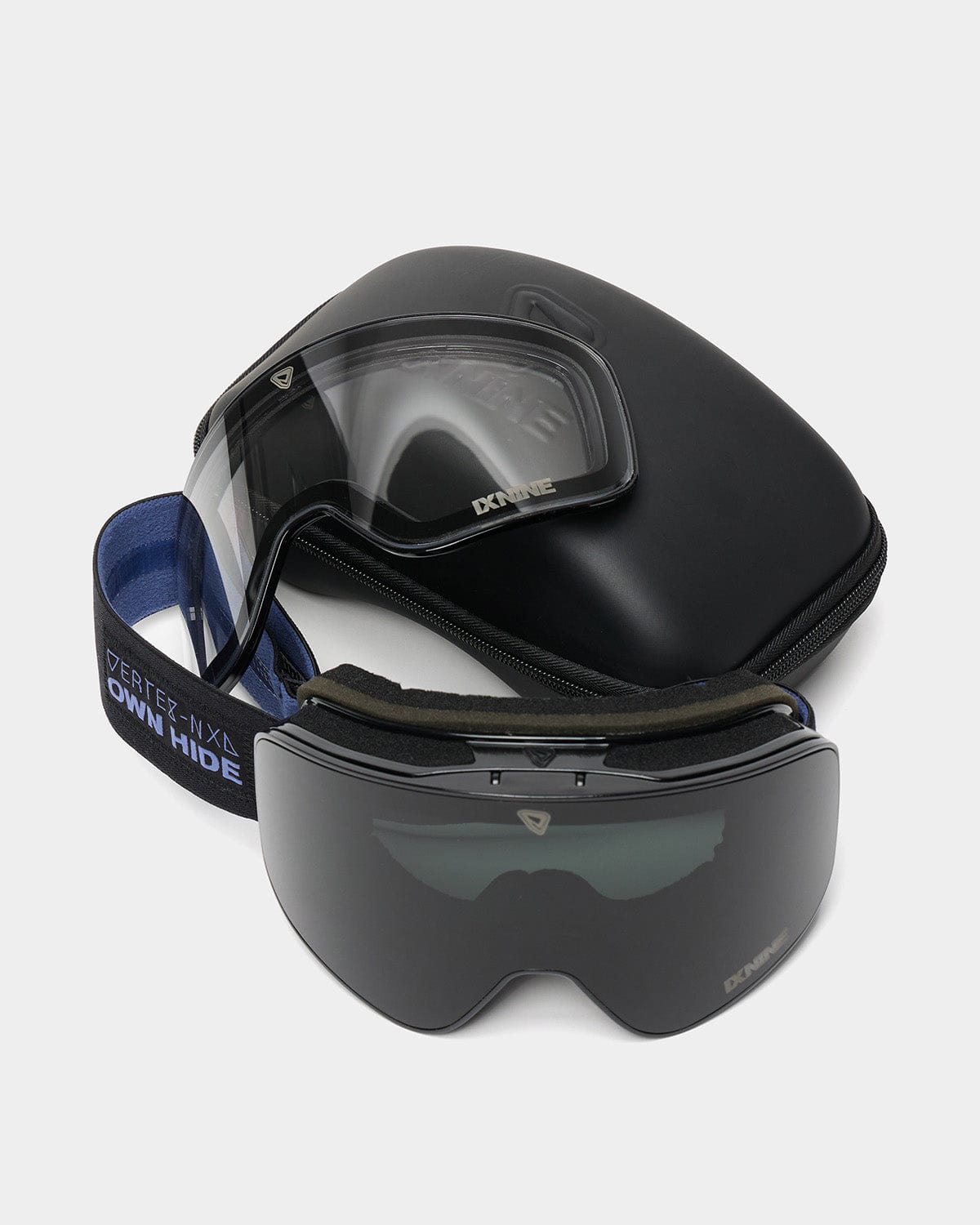 VERT ONE-SIZE OWN HIDE (VTX X IX9) IX3 PRO GOGGLE BLACK/DARK GREY+CLEAR