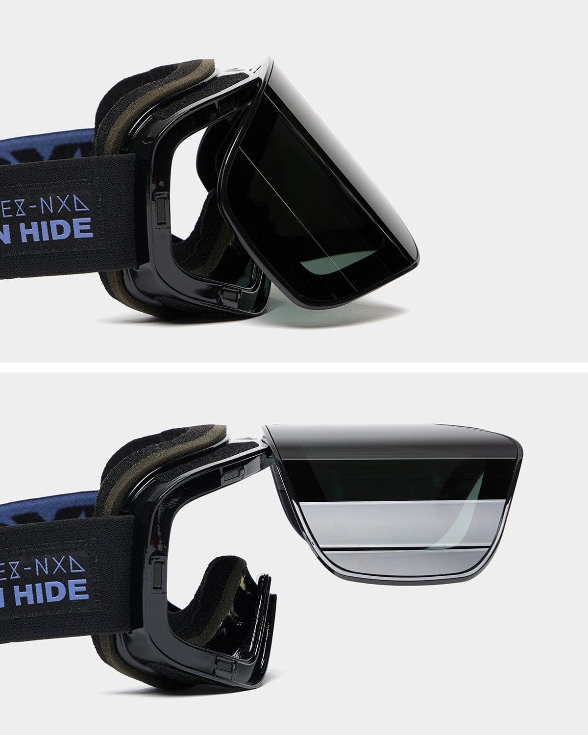 VERT ONE-SIZE OWN HIDE (VTX X IX9) IX3 PRO GOGGLE BLACK/DARK GREY+CLEAR