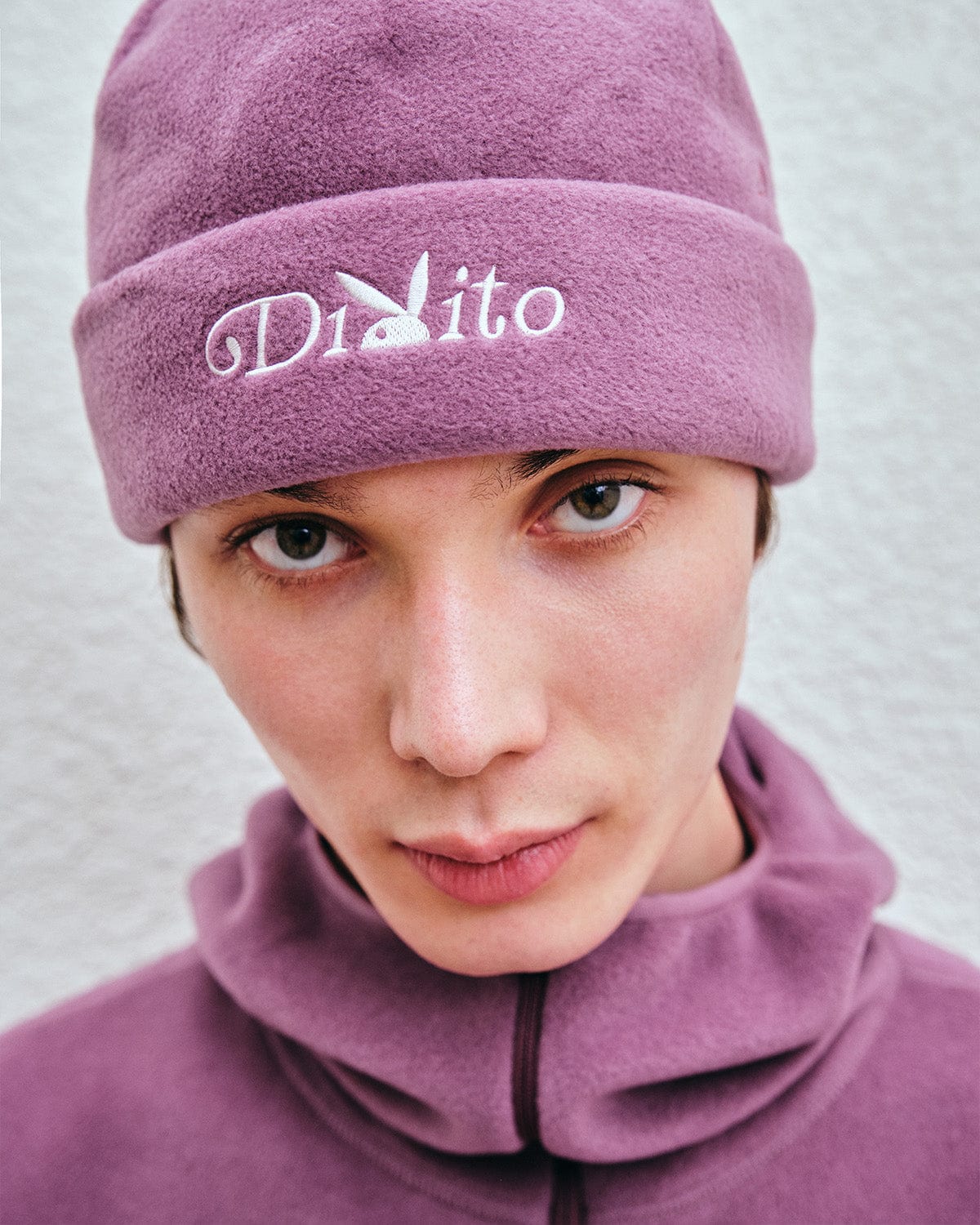 VERT ONE-SIZE POLARTEC (PLAYBOY X DIMITO) FLEECE BEANIE PURPLE ASH