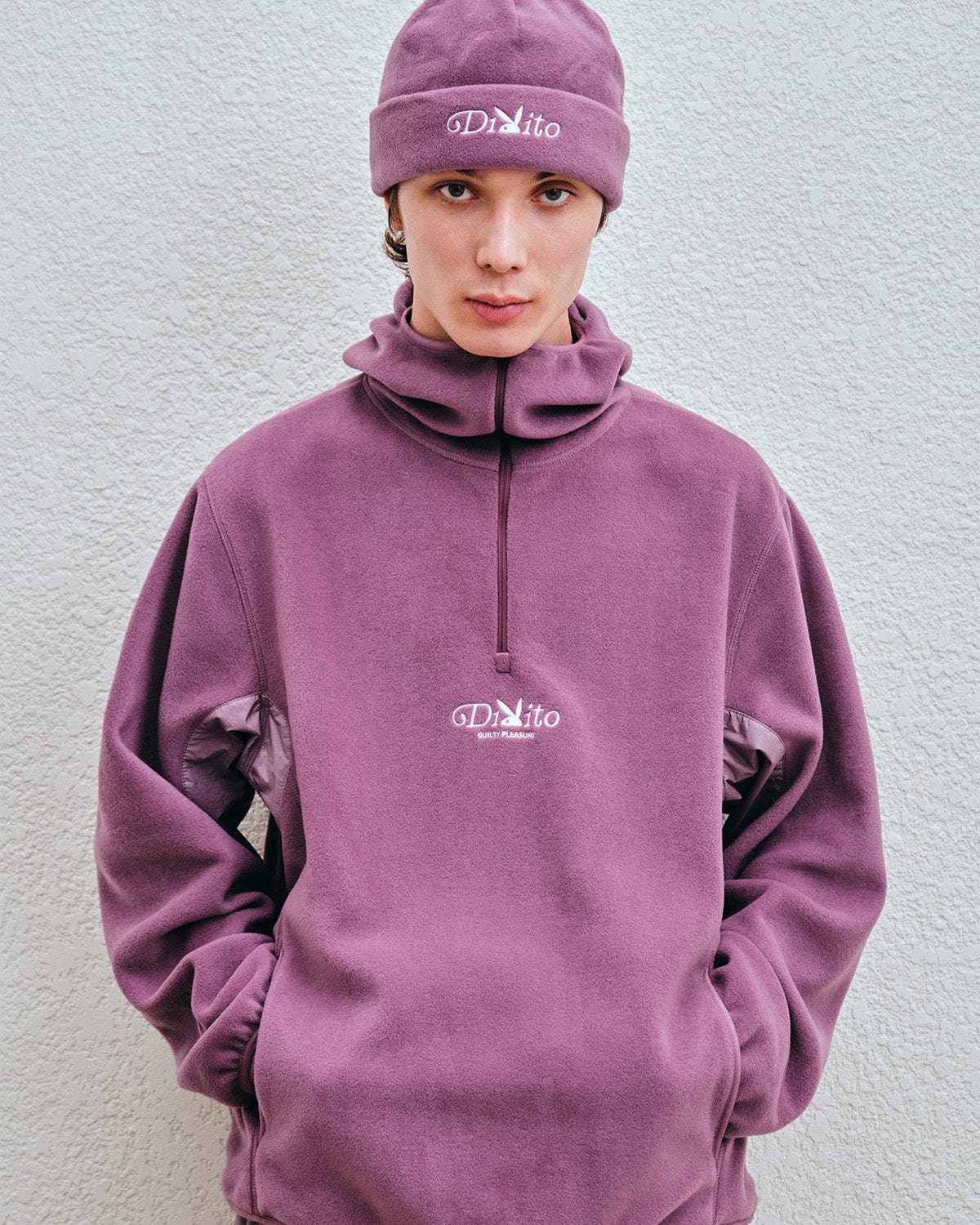 VERT ONE-SIZE POLARTEC (PLAYBOY X DIMITO) FLEECE BEANIE PURPLE ASH