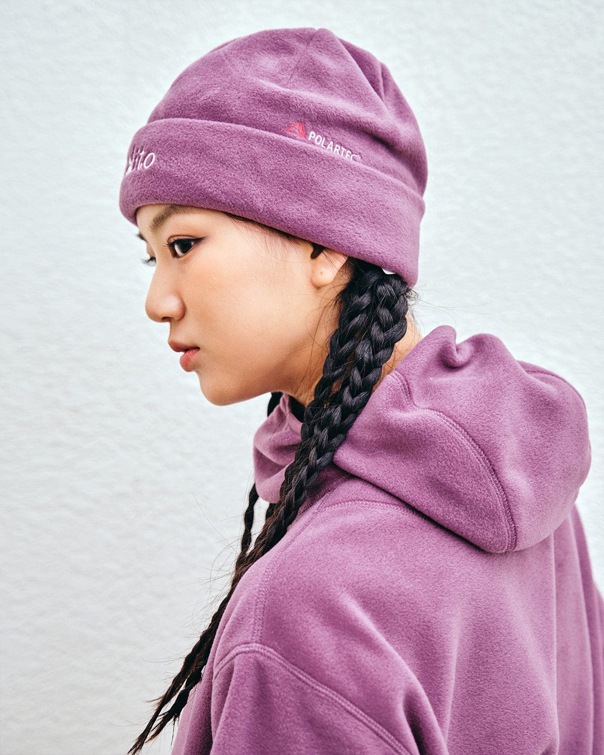 VERT ONE-SIZE POLARTEC (PLAYBOY X DIMITO) FLEECE BEANIE PURPLE ASH