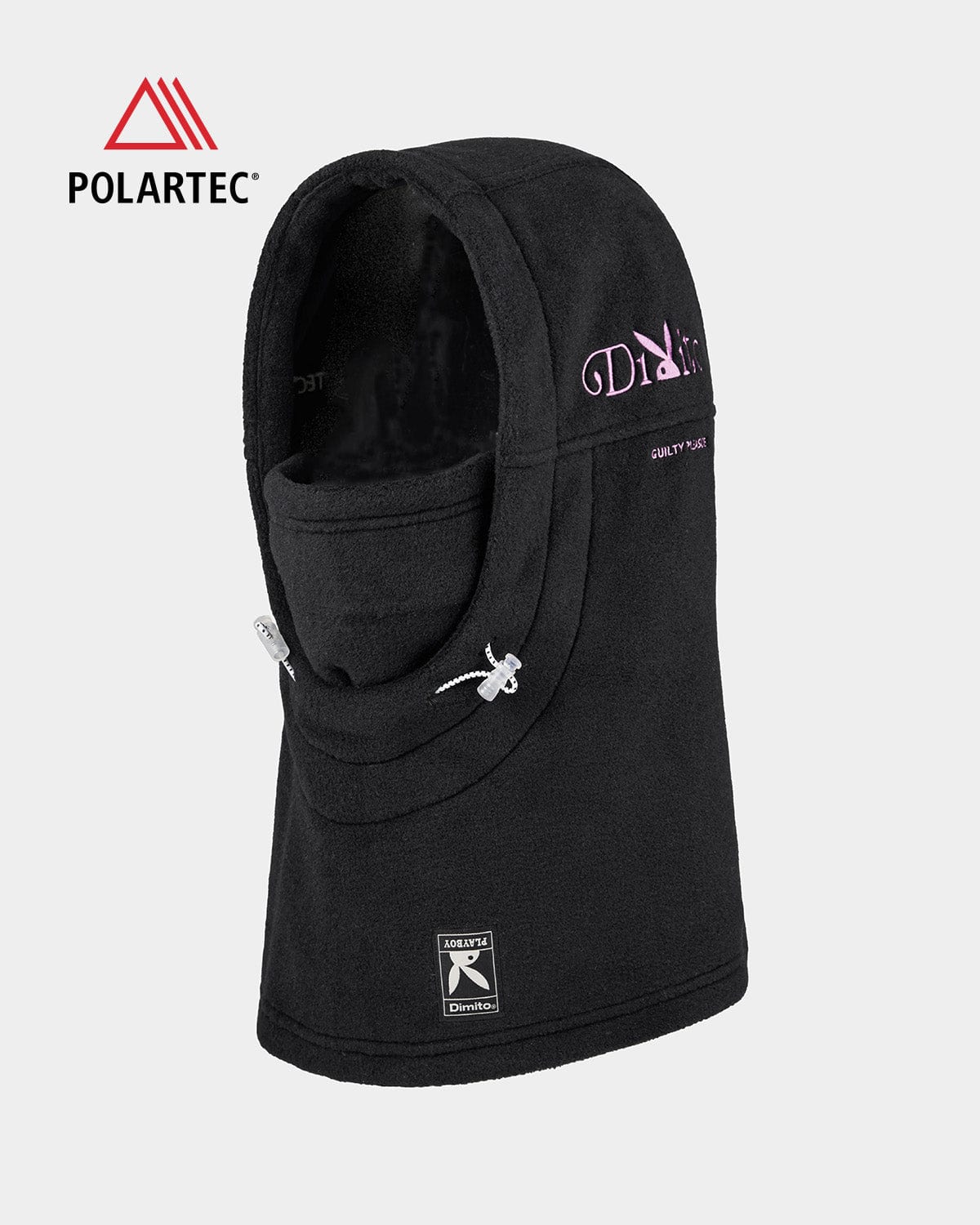 VERT ONE-SIZE POLARTEC (PLAYBOY X DIMITO) FLEECE HOODWARMER BLACK