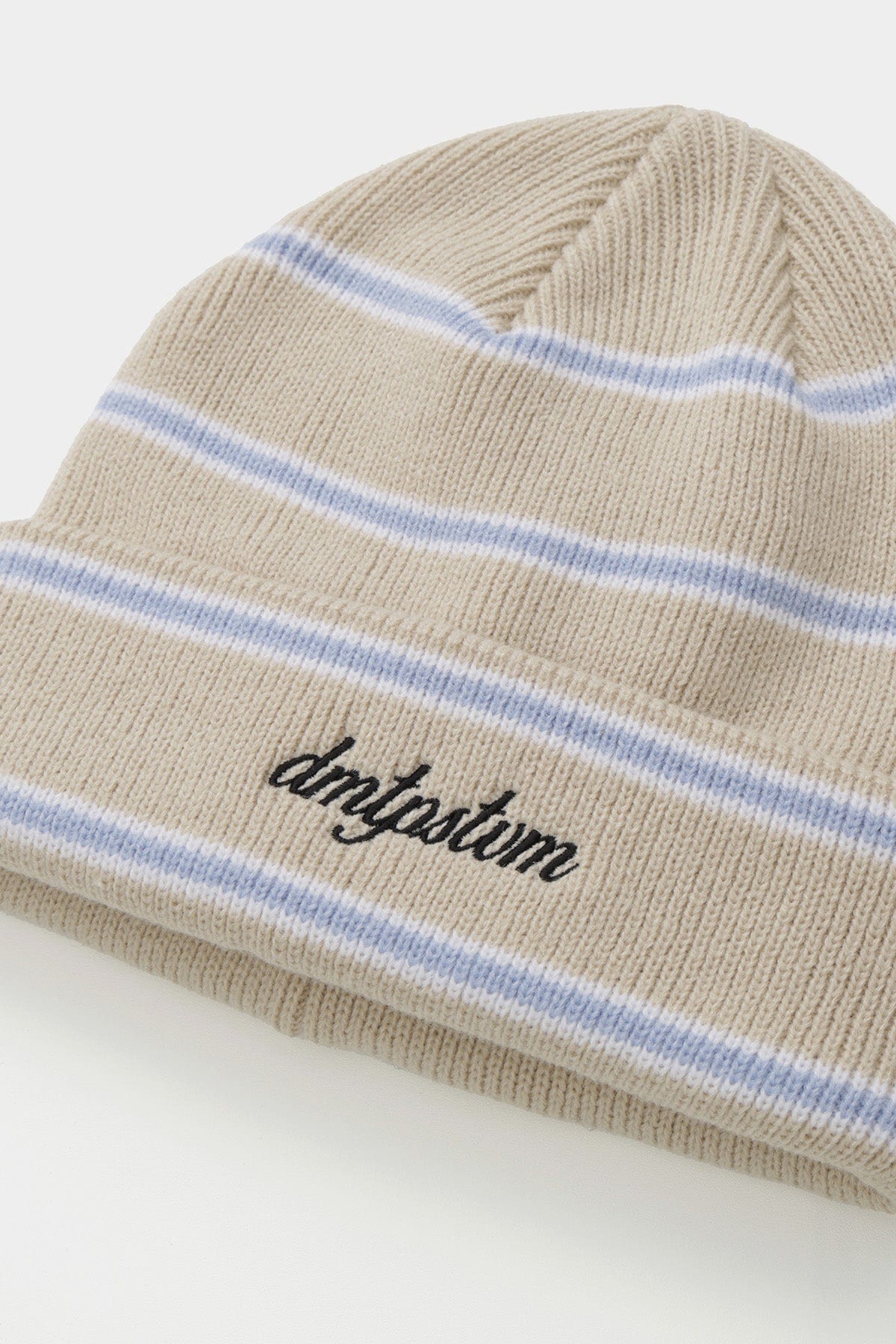 VERT ONE-SIZE STRIPE BEANIE BEIGE