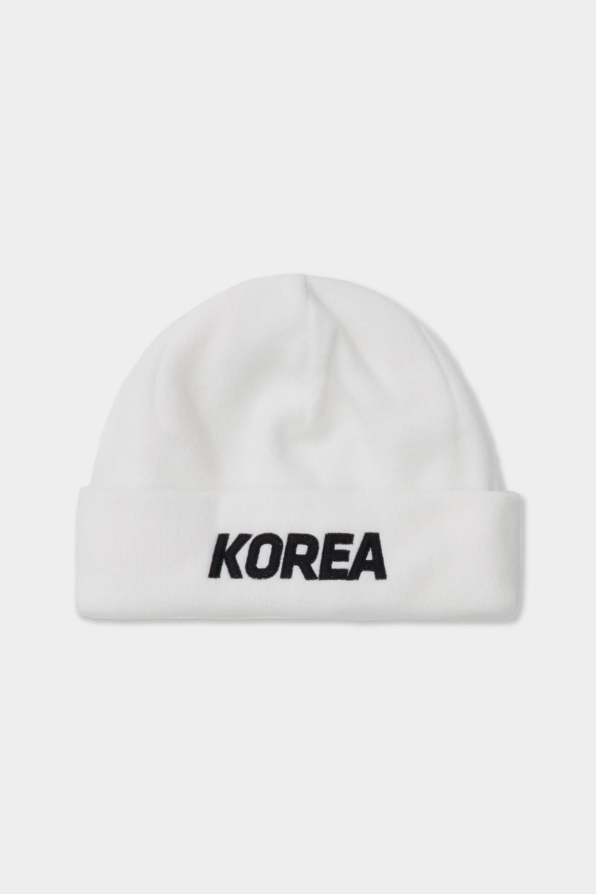 VERT ONE-SIZE TEAM KOREA REPLICA FLEECE BEANIE WHITE