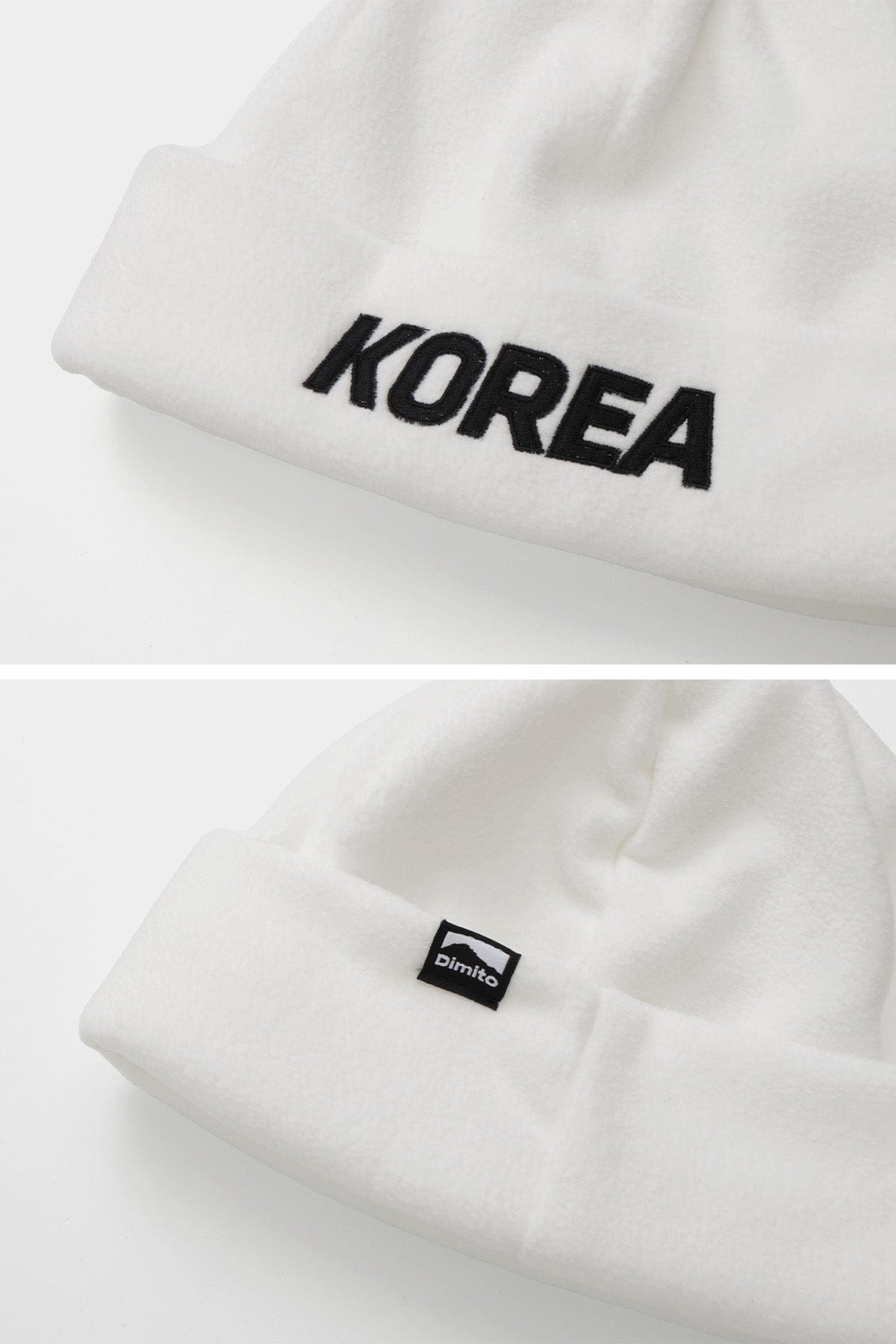 VERT ONE-SIZE TEAM KOREA REPLICA FLEECE BEANIE WHITE