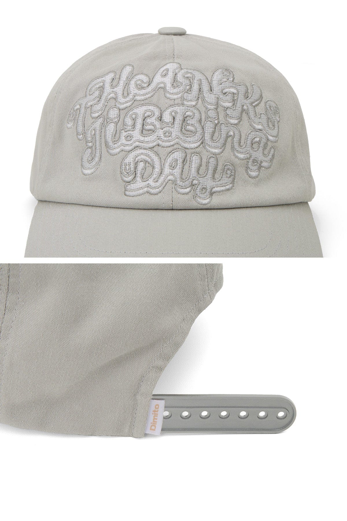 VERT ONE-SIZE TJD COTTON 6PANEL CAP WARM GREY