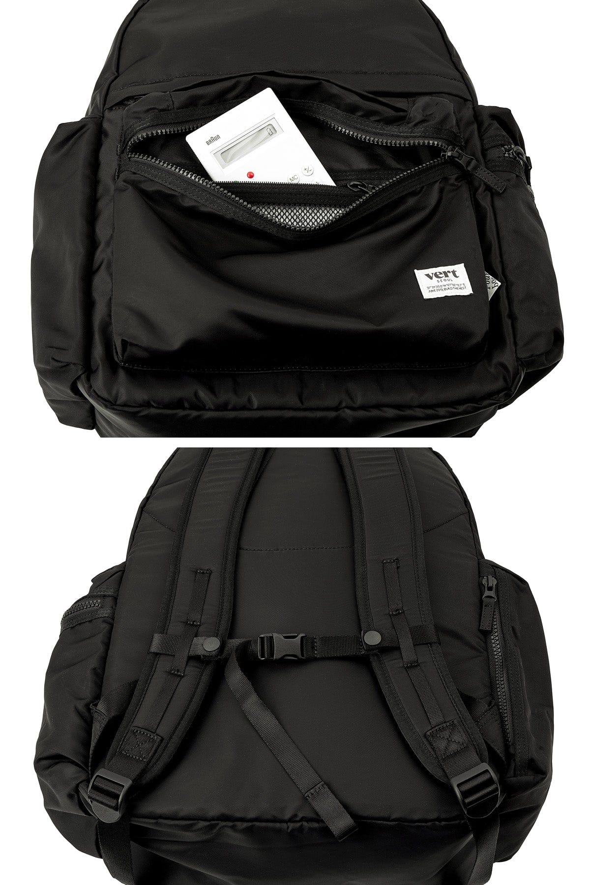 VERT ONE-SIZE VERT SEOUL WORKER BACKPACK BLACK