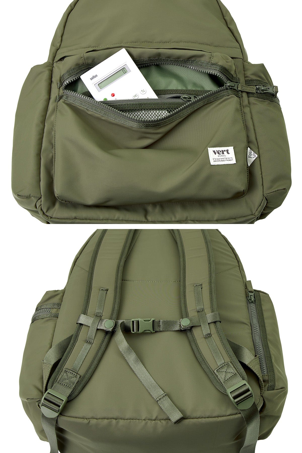 VERT ONE-SIZE VERT SEOUL WORKER BACKPACK KHAKI