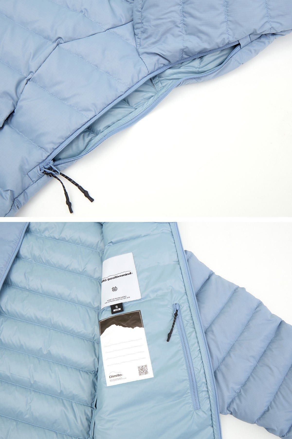 VERT OPTIMUM LIGHT DOWN JACKET SLATE BLUE