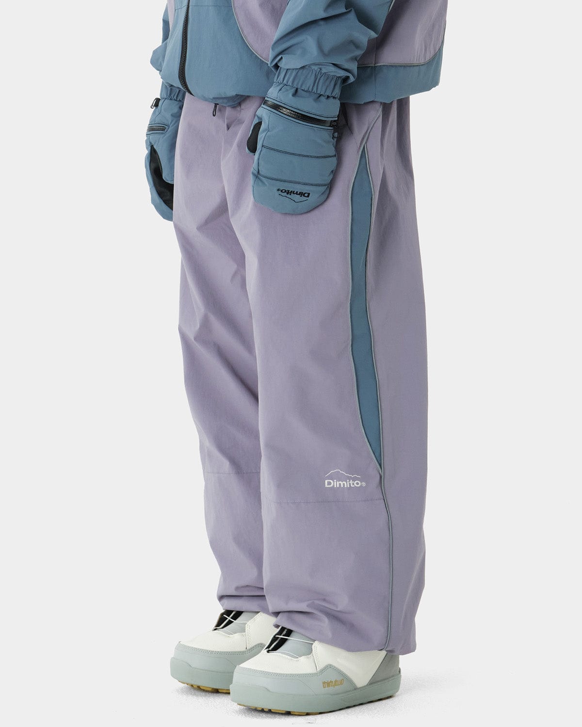 VERT OVAL PANTS PURPLE ASH (Semi Wide Fit)