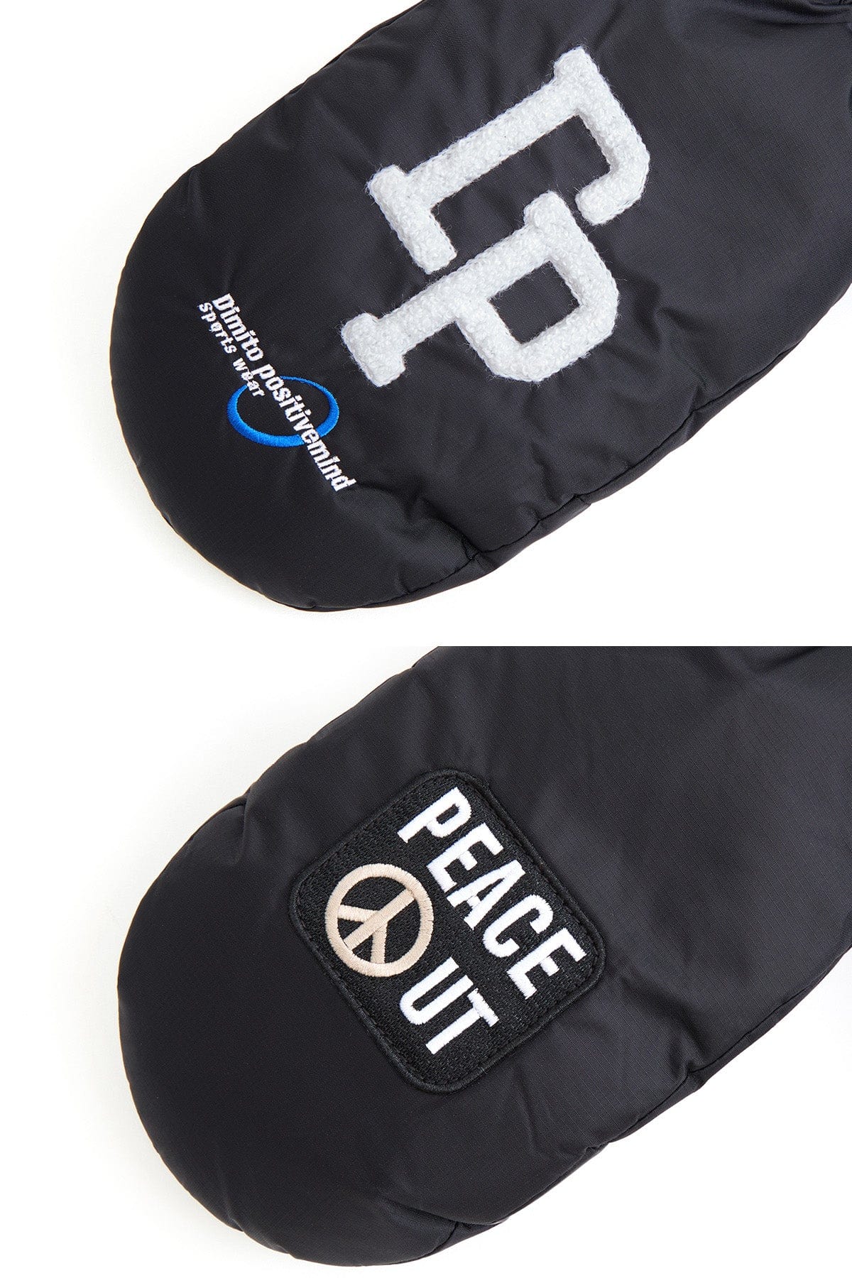 VERT PEACE DP MITTEN BLACK