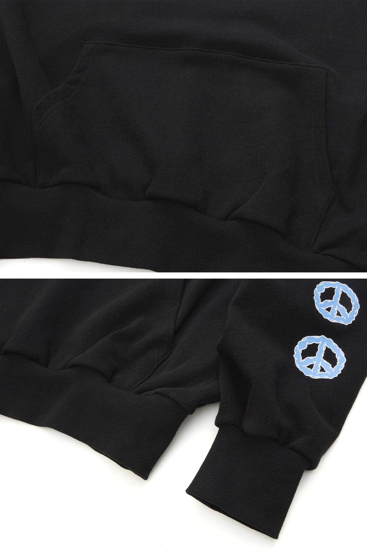 VERT PEACE HOODIE BLACK