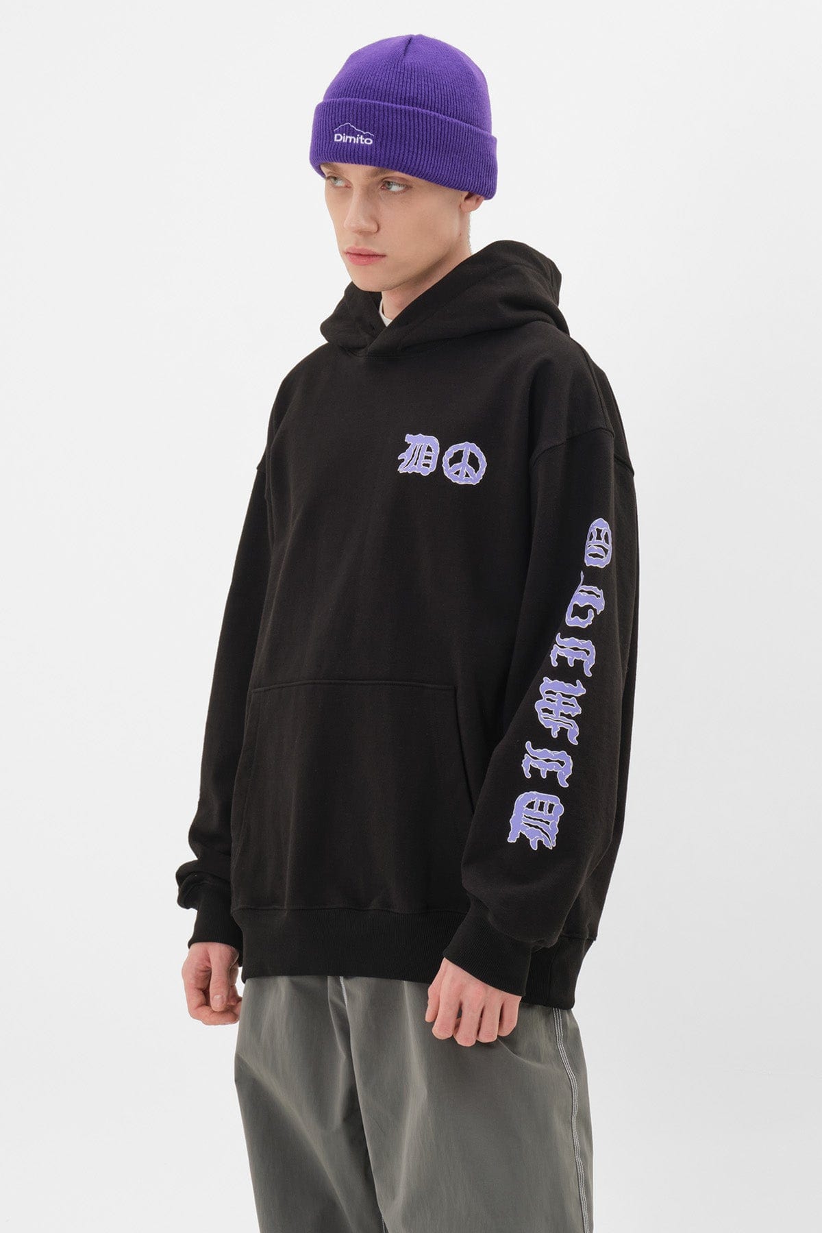 VERT PEACE HOODIE BLACK