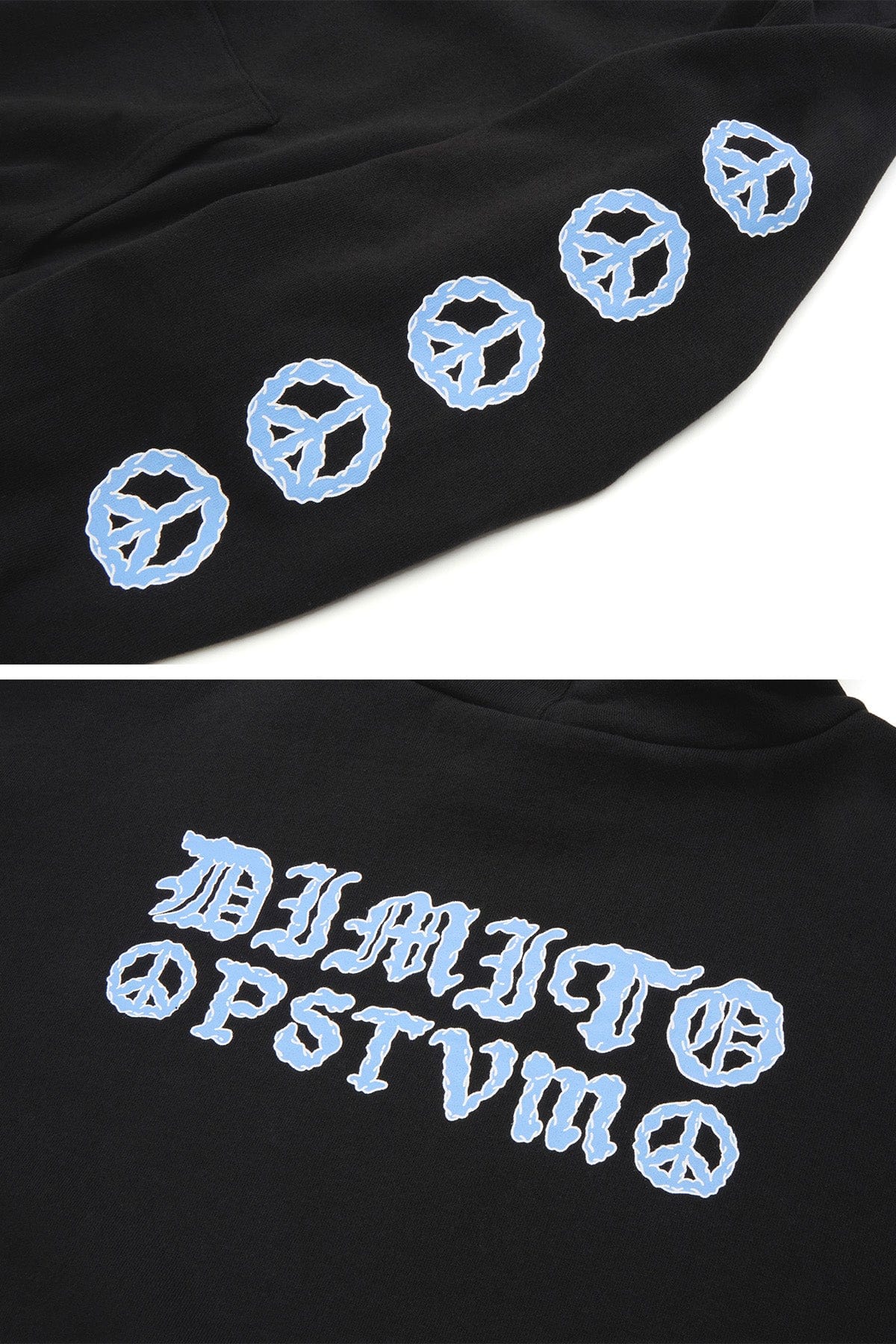 VERT PEACE HOODIE BLACK