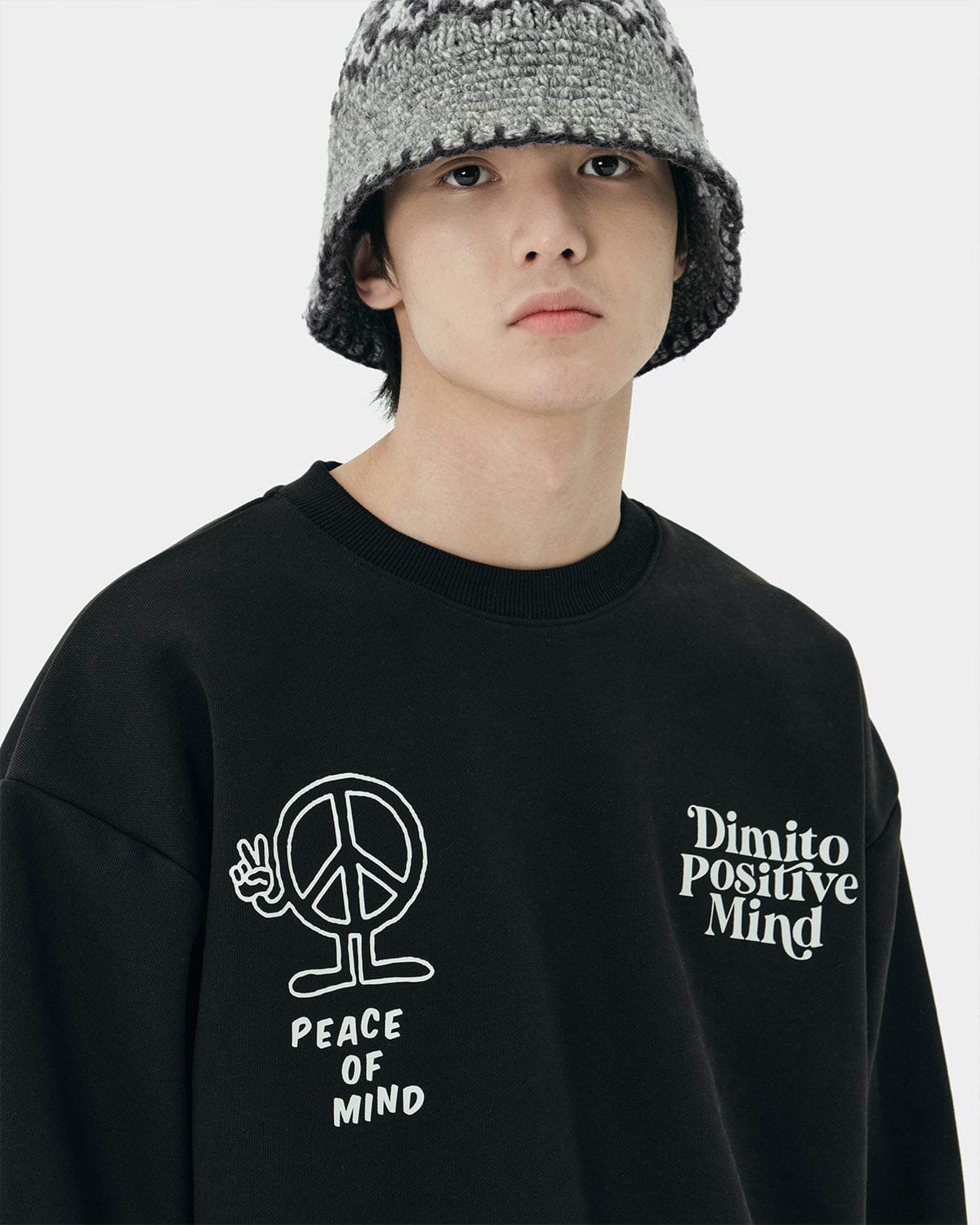 VERT PEACE SWEATSHIRTS BLACK