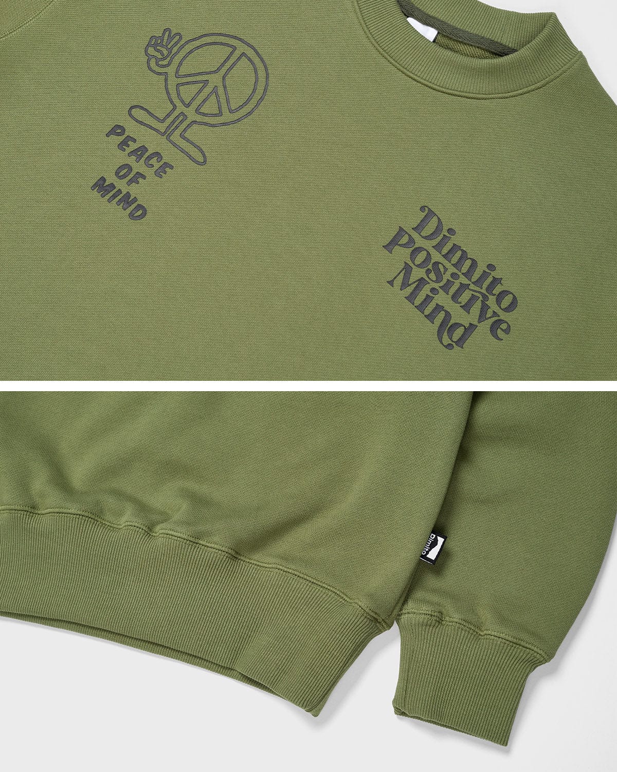 VERT PEACE SWEATSHIRTS OLIVE