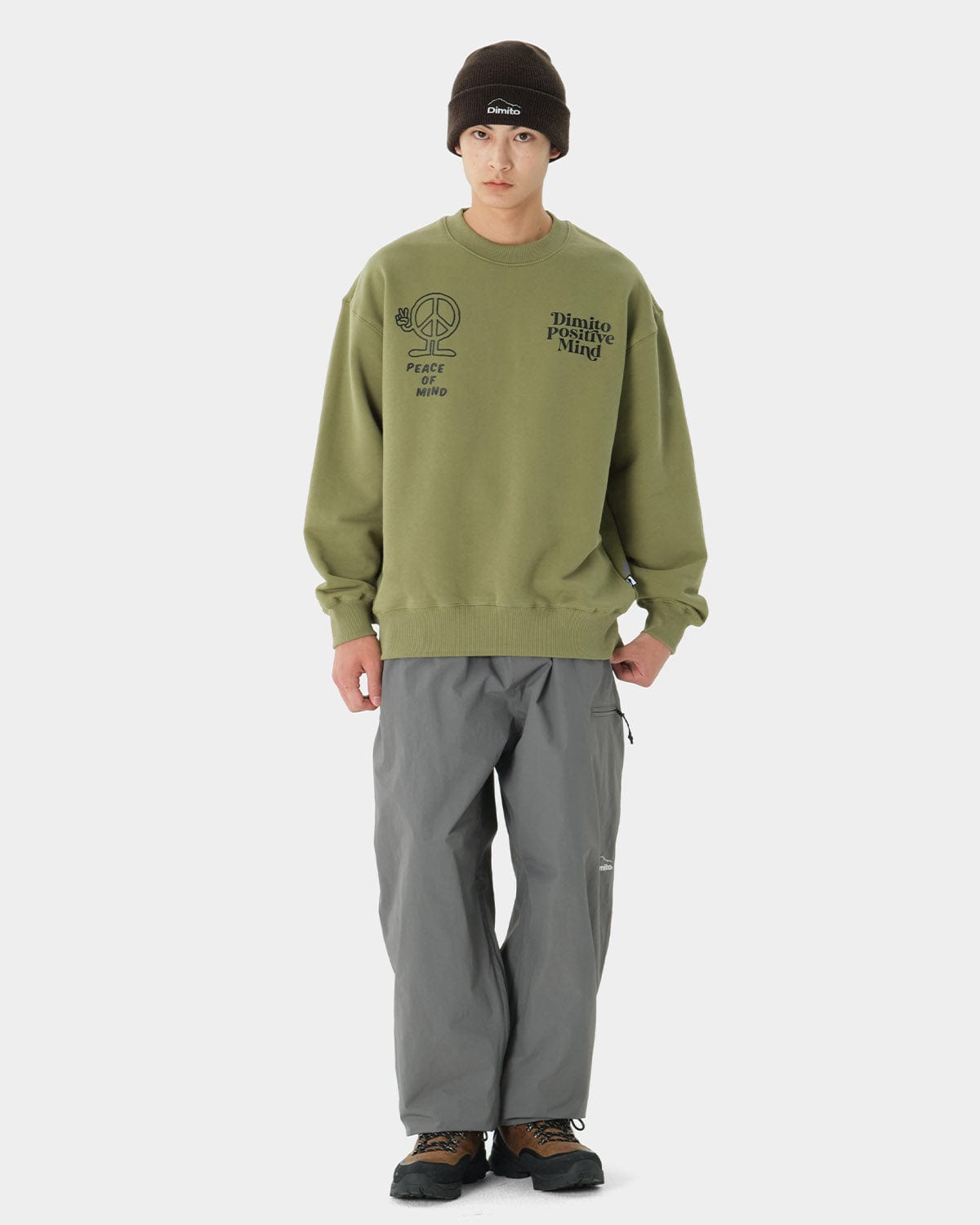 VERT PEACE SWEATSHIRTS OLIVE