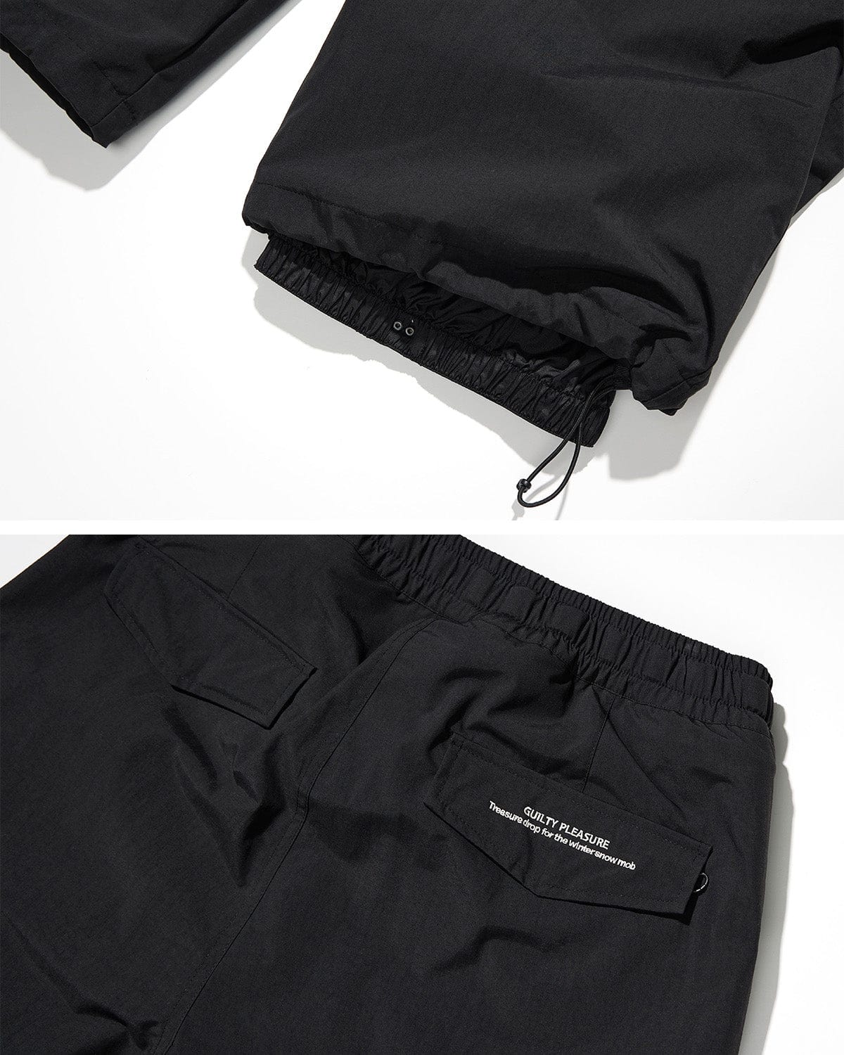 VERT (PLAYBOY X DIMITO) BIG PANTS BLACK (Wide Fit)