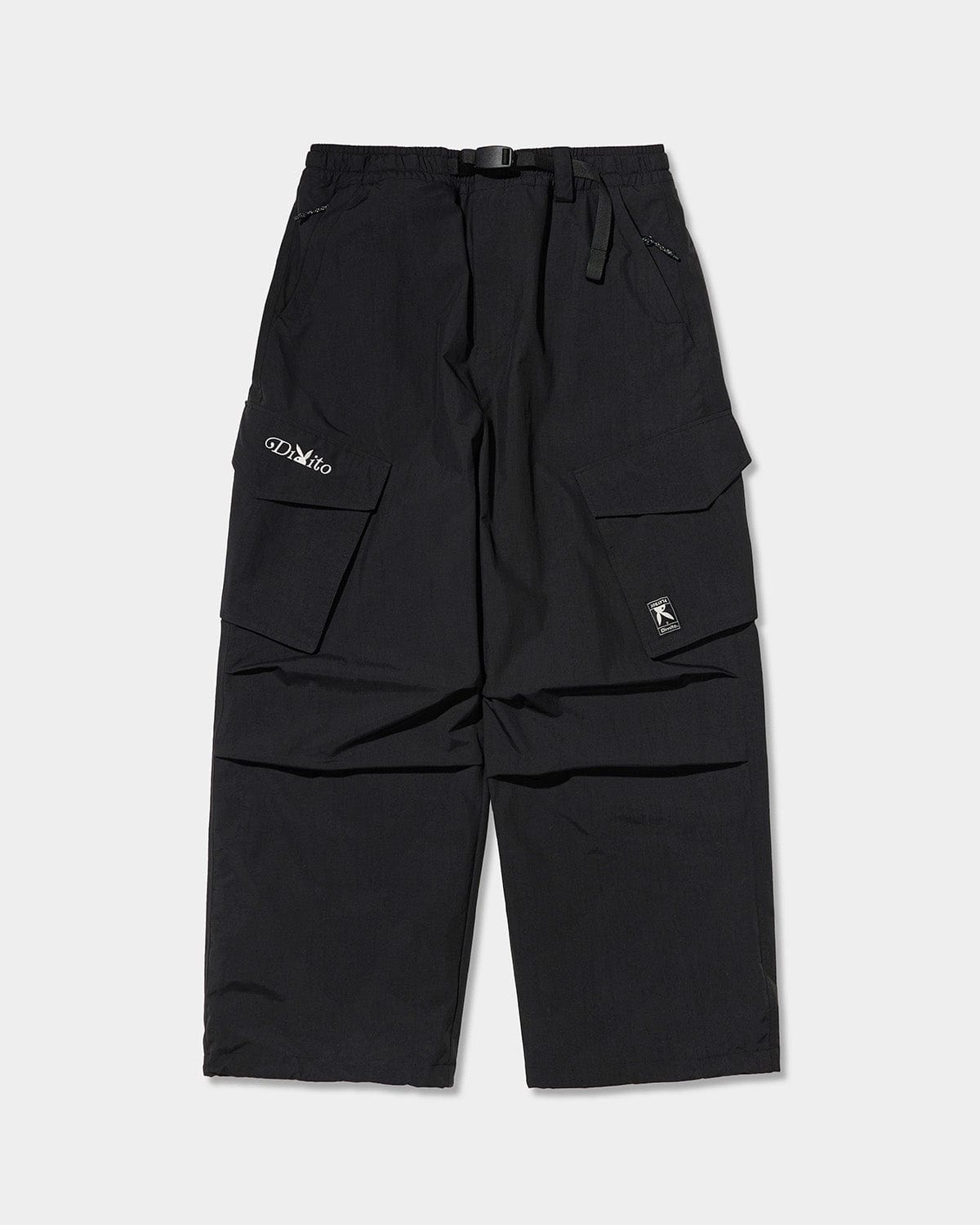 VERT (PLAYBOY X DIMITO) BIG PANTS BLACK (Wide Fit)