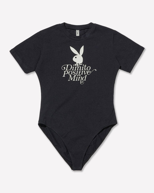 VERT (PLAYBOY X DIMITO) BODYSUIT BLACK