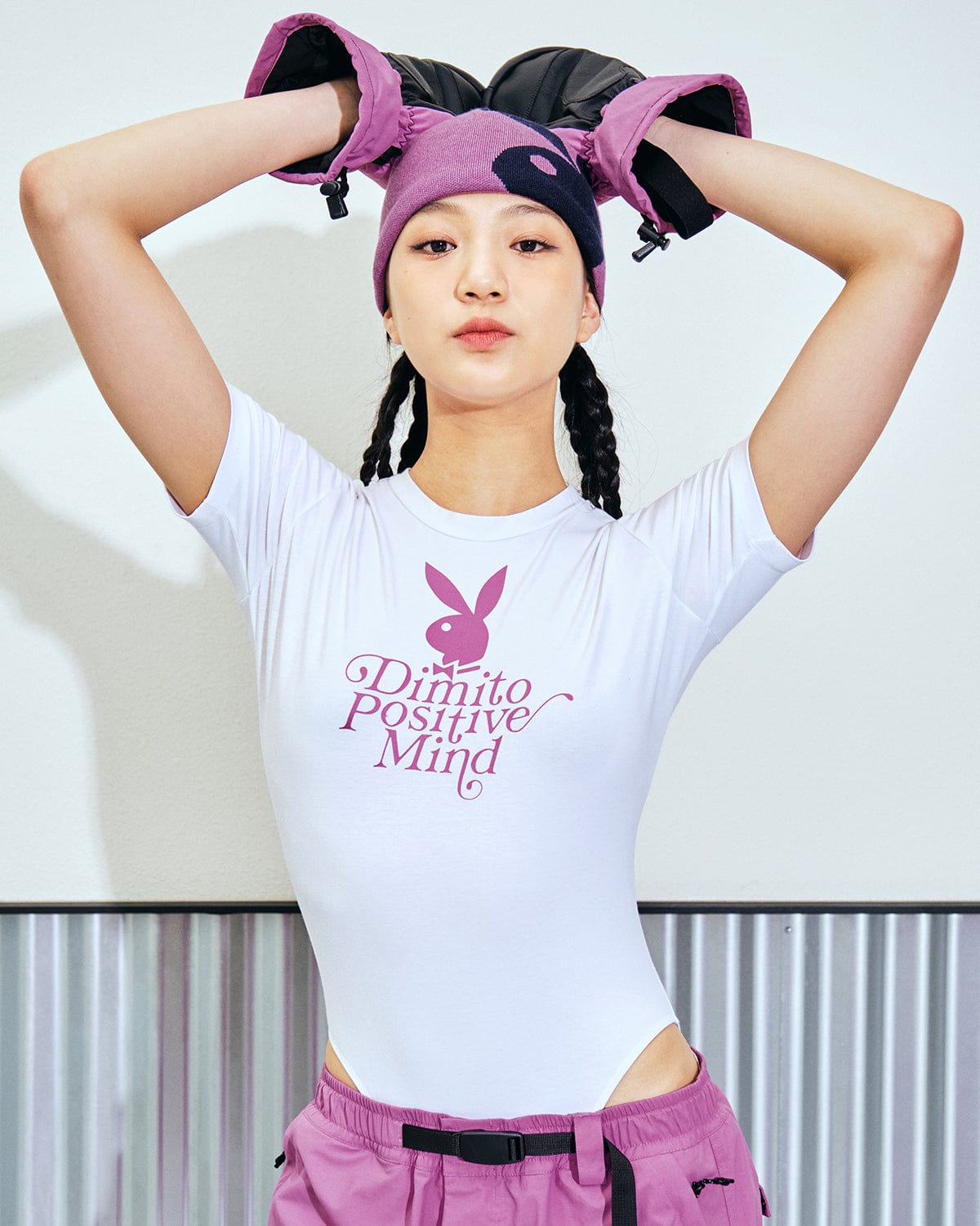 VERT (PLAYBOY X DIMITO) BODYSUIT WHITE