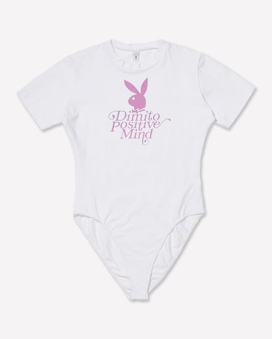 VERT (PLAYBOY X DIMITO) BODYSUIT WHITE