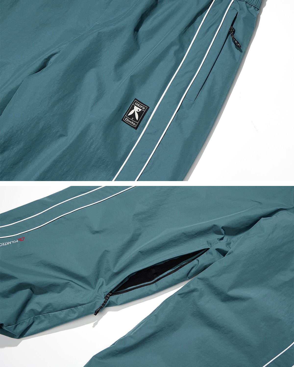 VERT (PLAYBOY X DIMITO) DL PANTS DARK TEAL (Wide Fit)