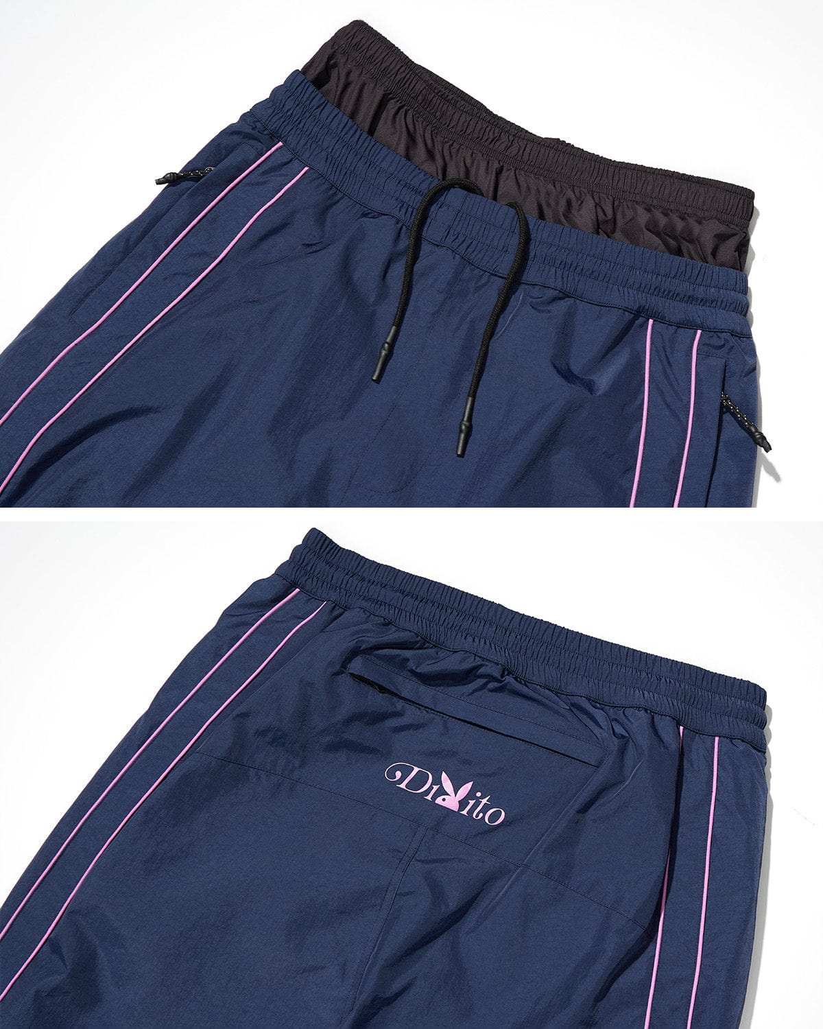 VERT (PLAYBOY X DIMITO) DL PANTS NAVY (Wide Fit)