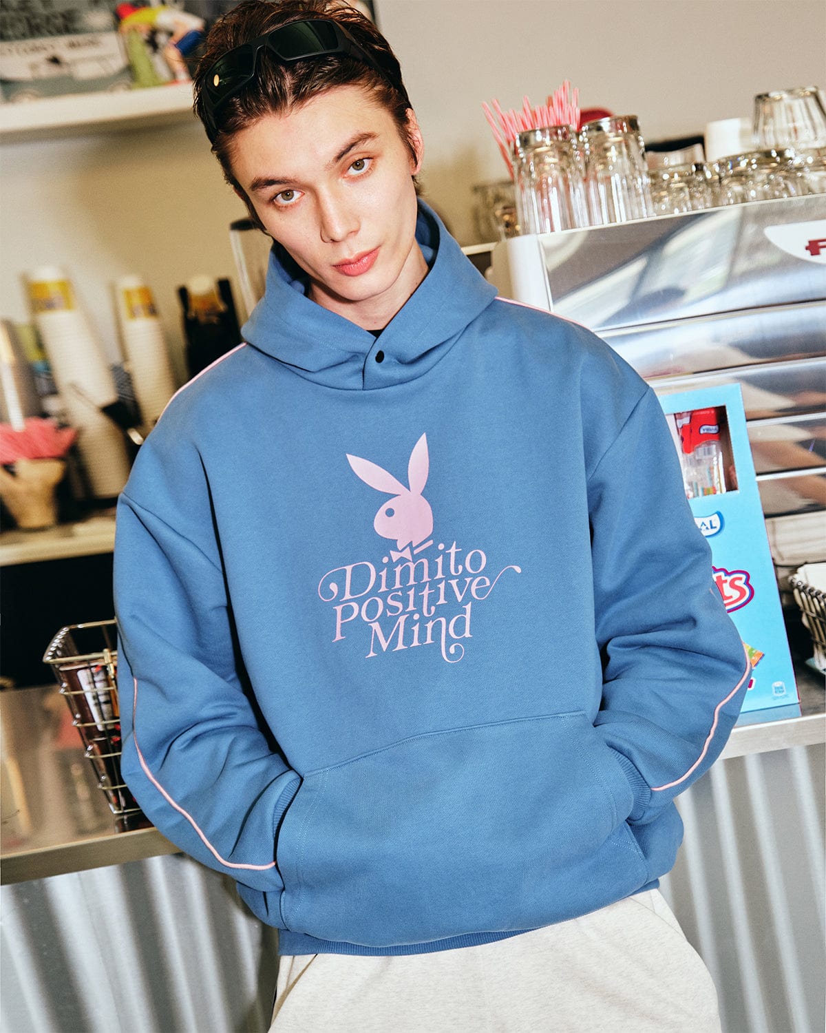 VERT (PLAYBOY X DIMITO) HOODIE TEAL