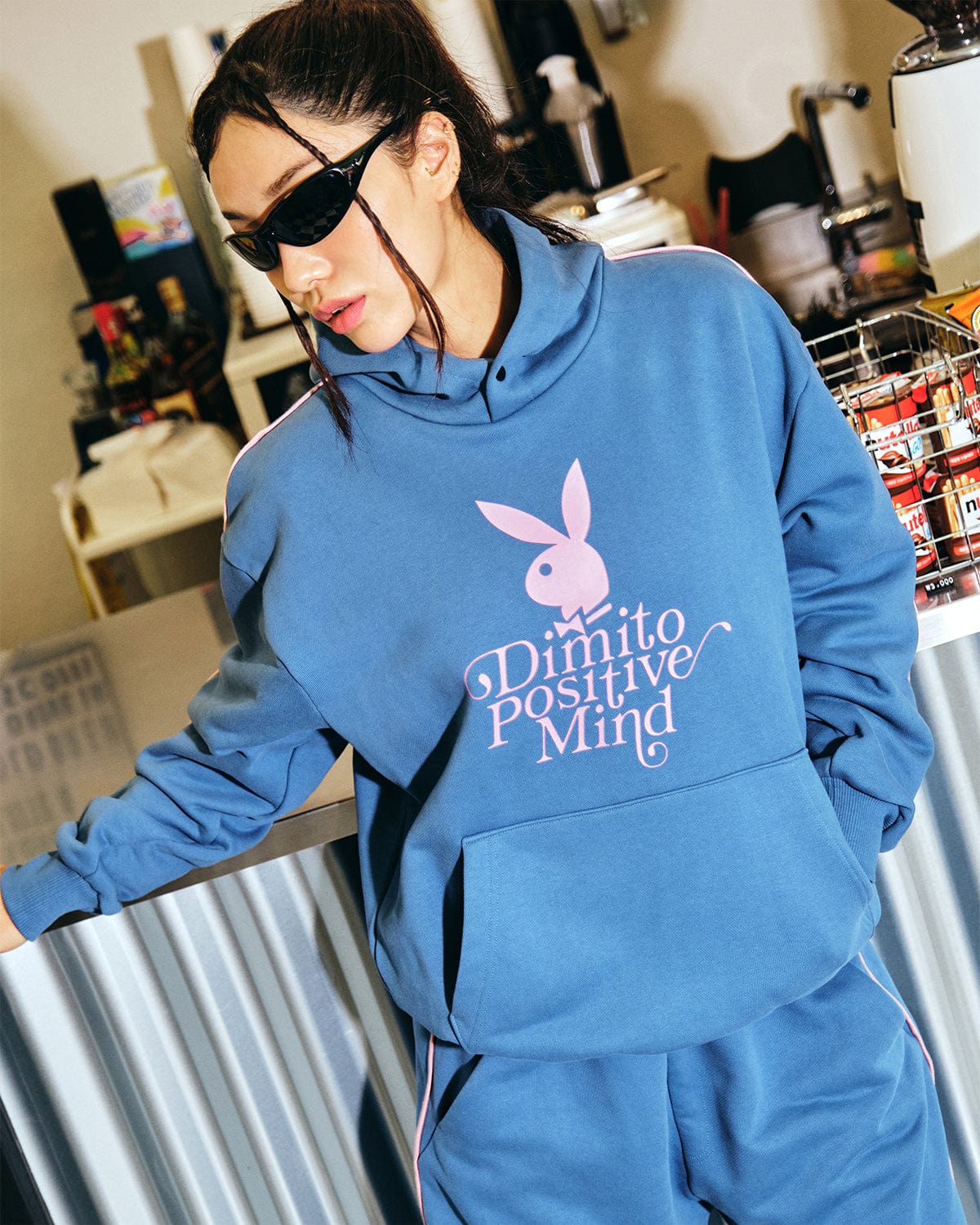 VERT (PLAYBOY X DIMITO) HOODIE TEAL