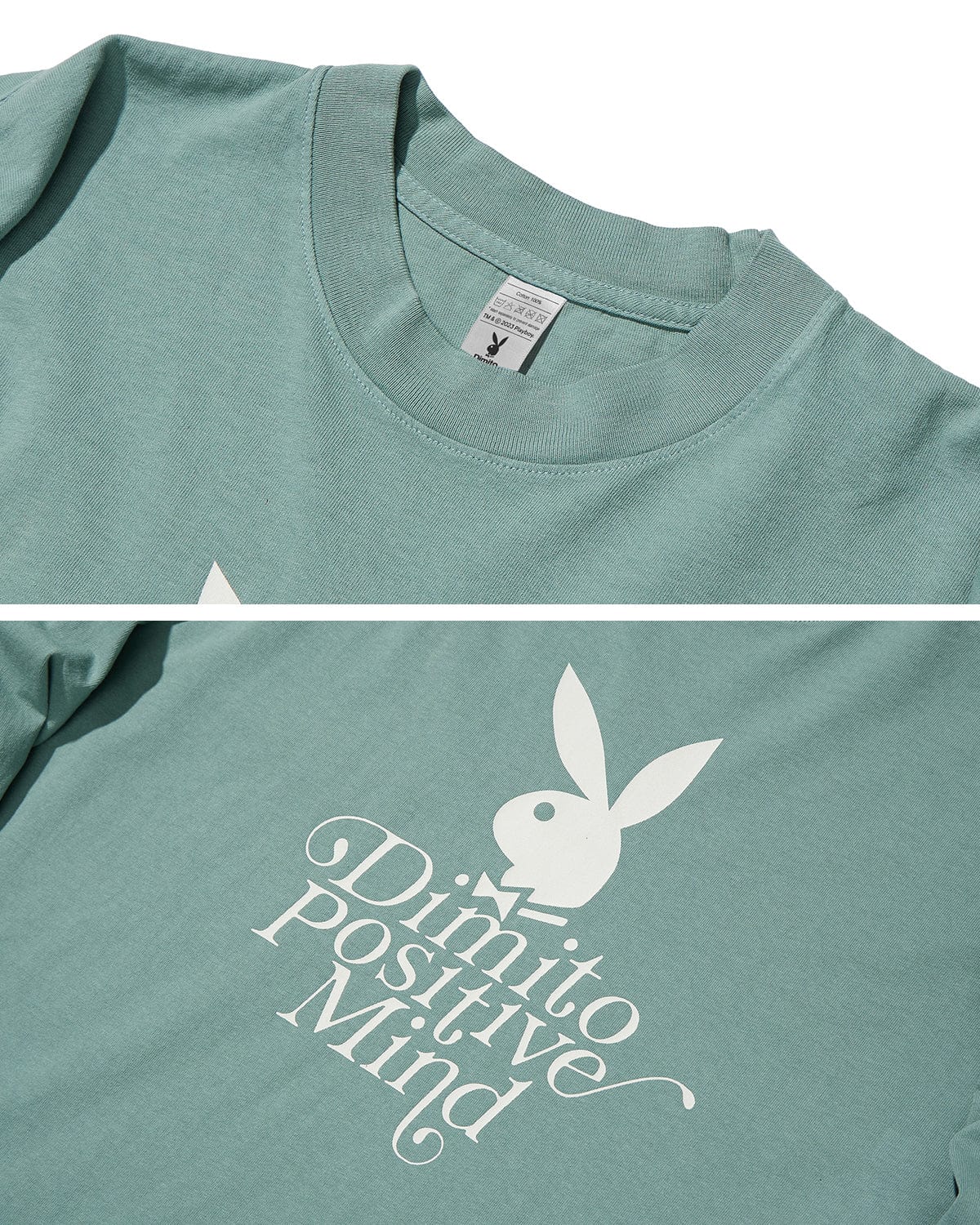 VERT (PLAYBOY X DIMITO) LSV 6.5OZ TEE ATLANTIC GREEN