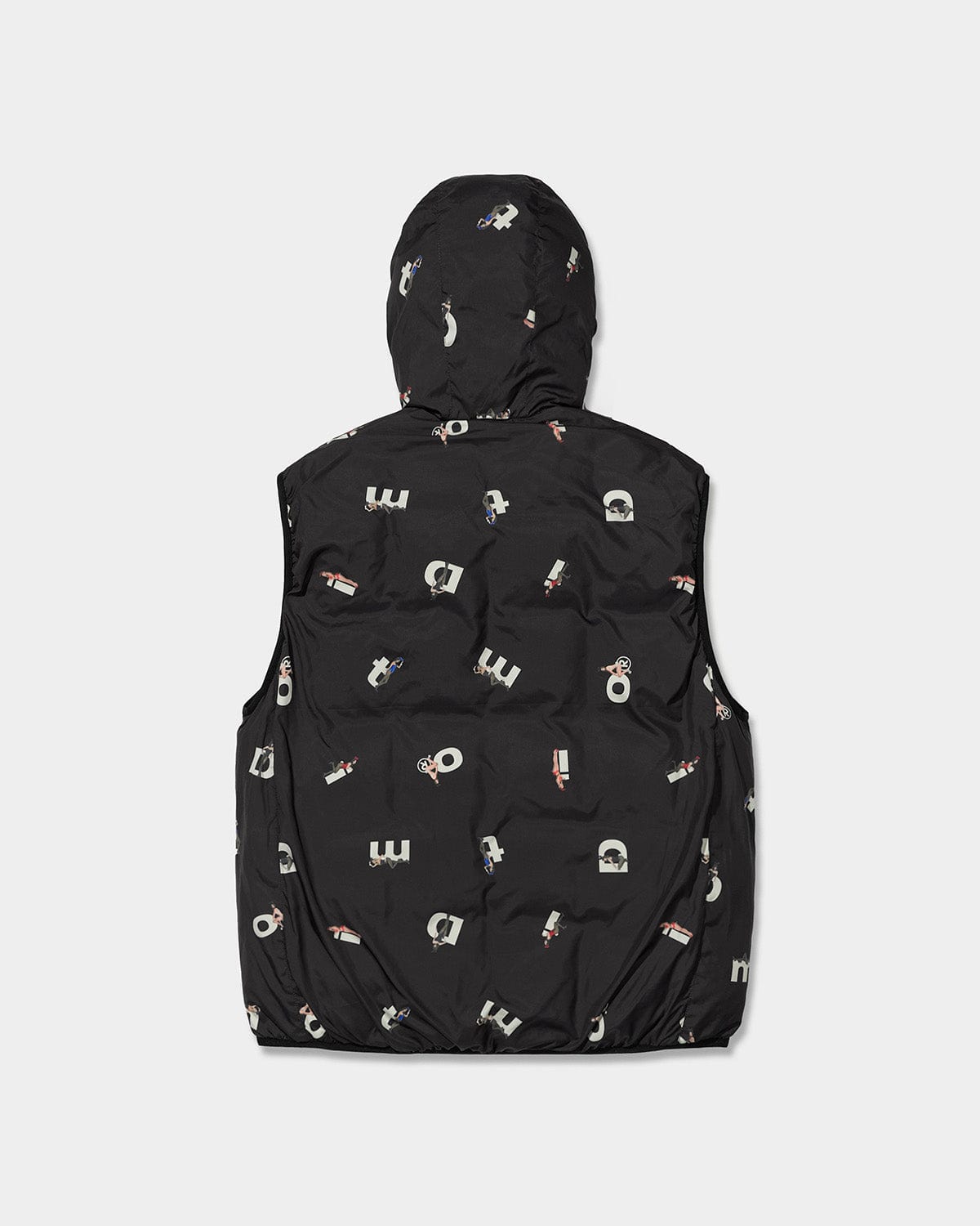 VERT (PLAYBOY X DIMITO) REVERSIBLE HD DOWN VEST BLACK